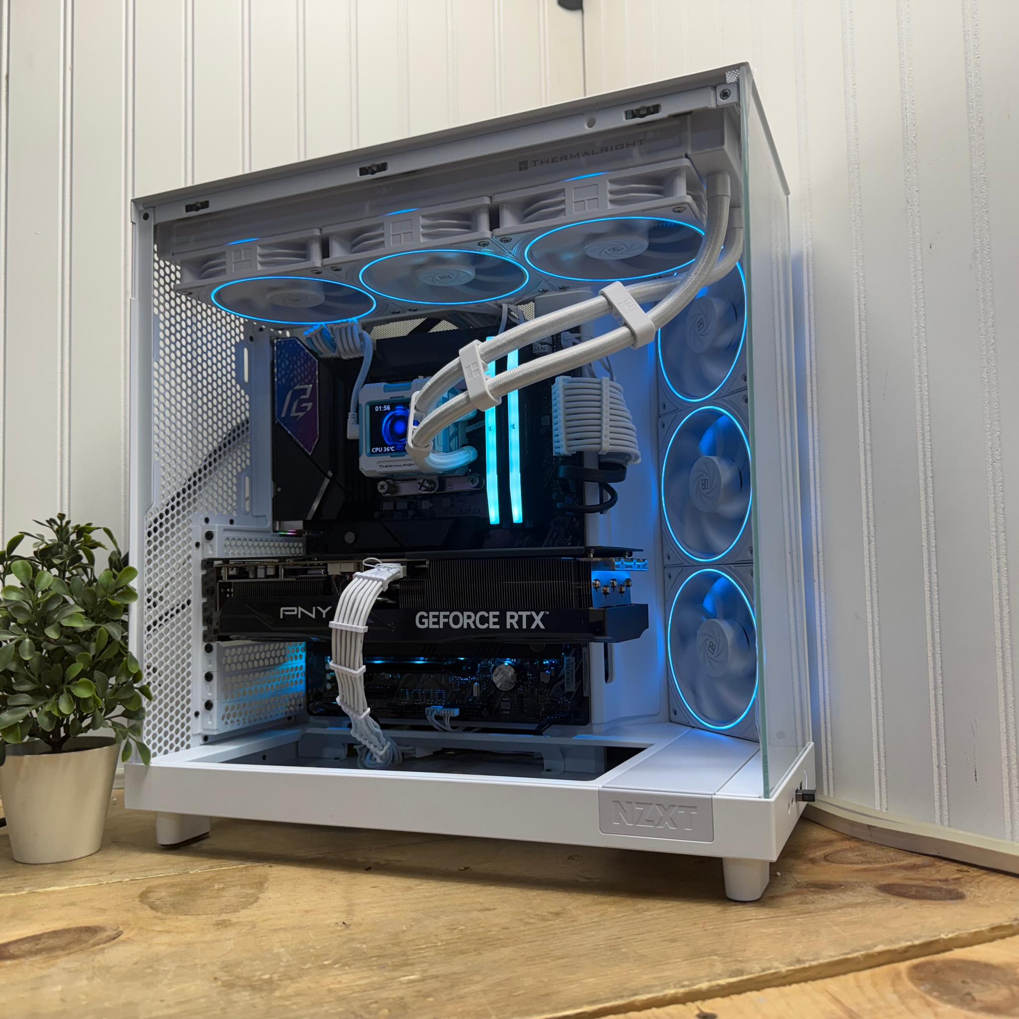 White Warrior 1440/4K  265k/RTX 5070 Ti/2TB nvm/32g DDR5/360mm AIO/850watt psu