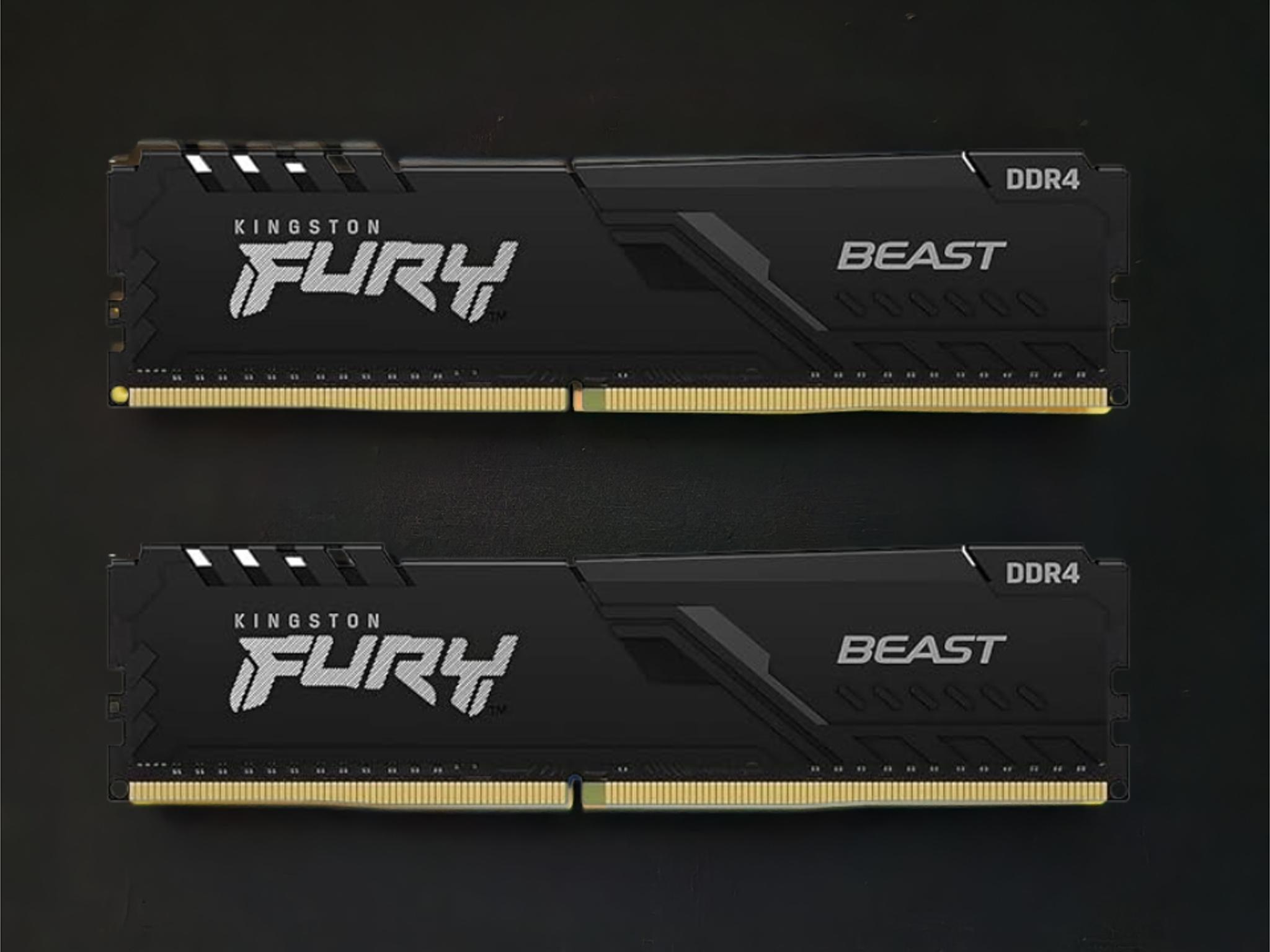 (NEW) Kingston Fury Beast 16GB (2x8) 3200MHz DDR4 CL16 KF432C16BB/8 - OEM