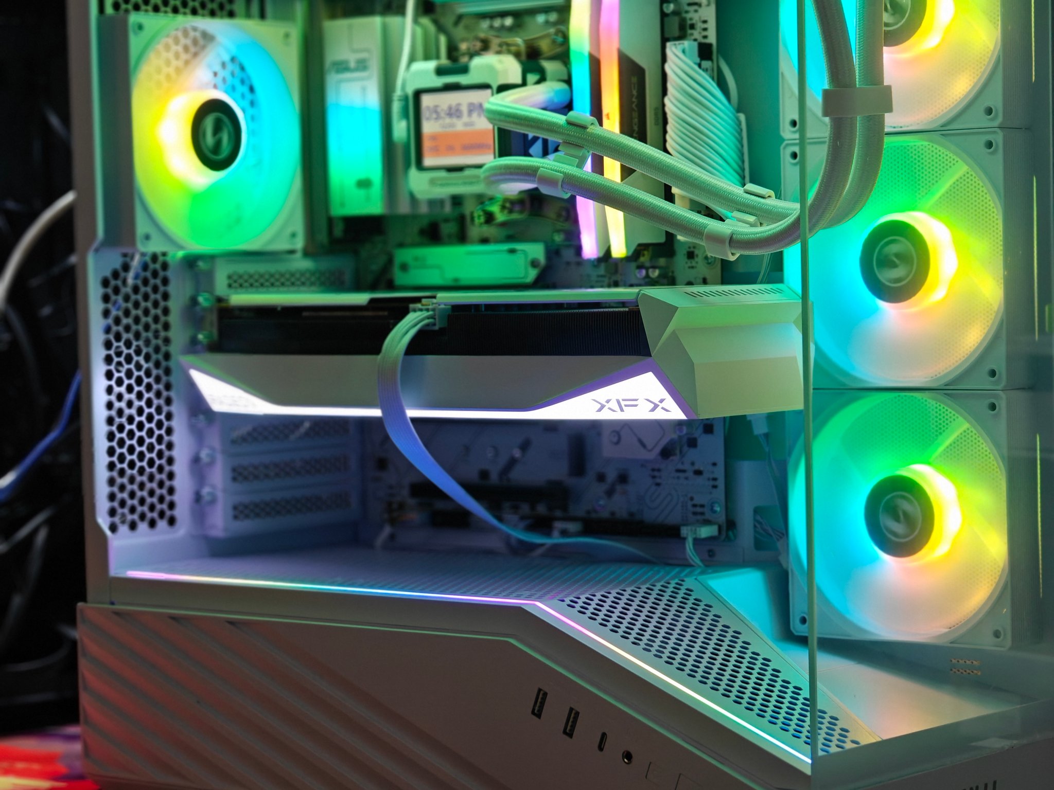 All White Gaming Desktop PC