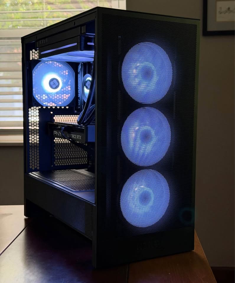 🔥 RTX 4070 Gaming PC | Ryzen 5 7500F | 32GB DDR5 | 1TB NVMe | NZXT AIO + RGB | WiFi | Plug & Play!