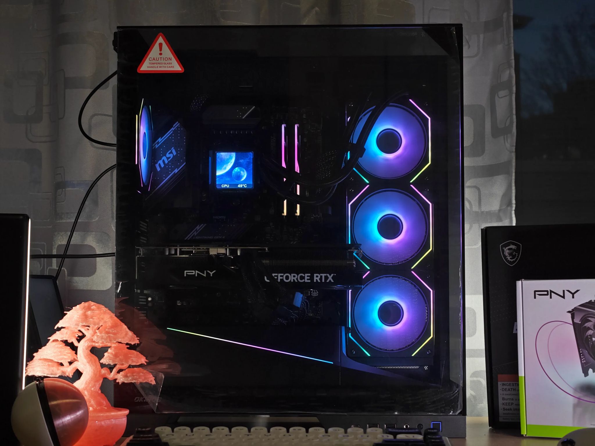 (NO GPU), Ryzen 9800X3D, 2TB NVMe, 32GB DDR5, 1050W PSU Gaming PC