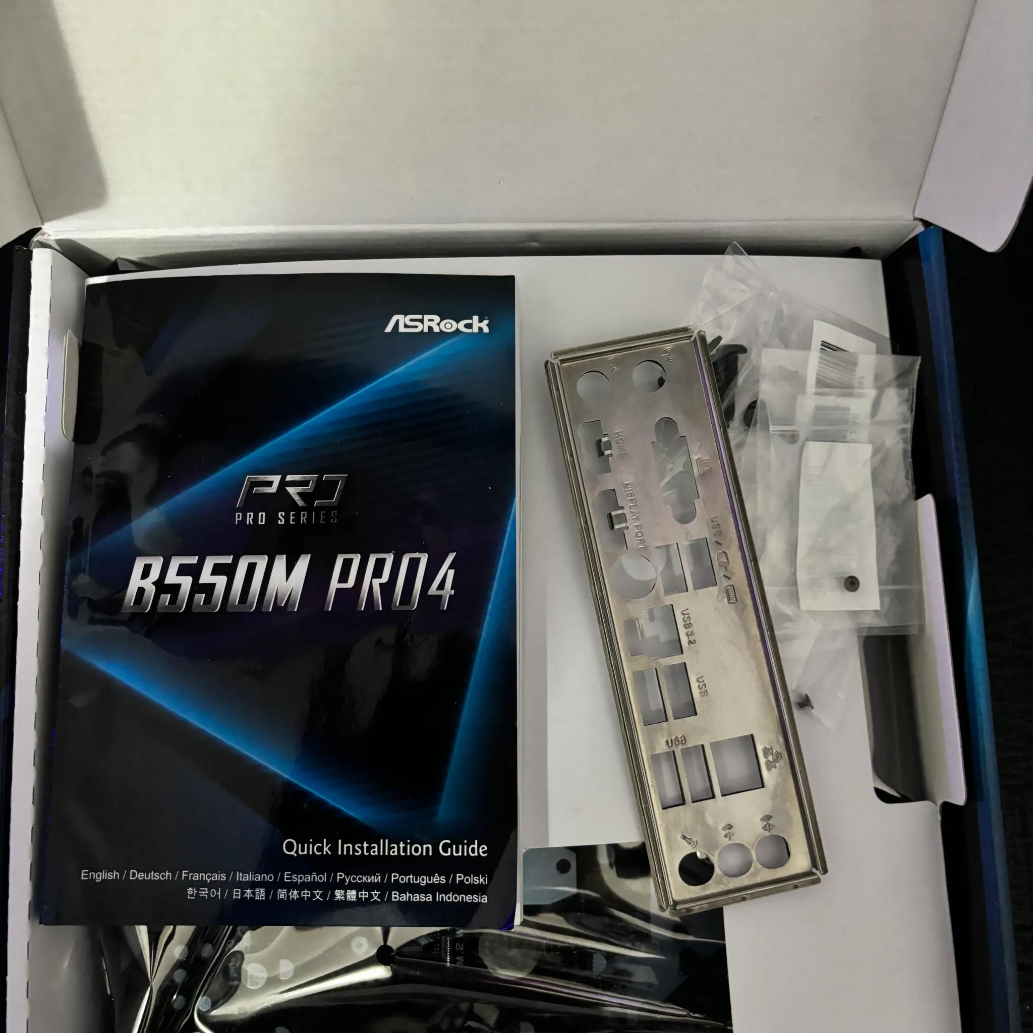 ASRock B550M PRO4 AND Ryzen 5 3600
