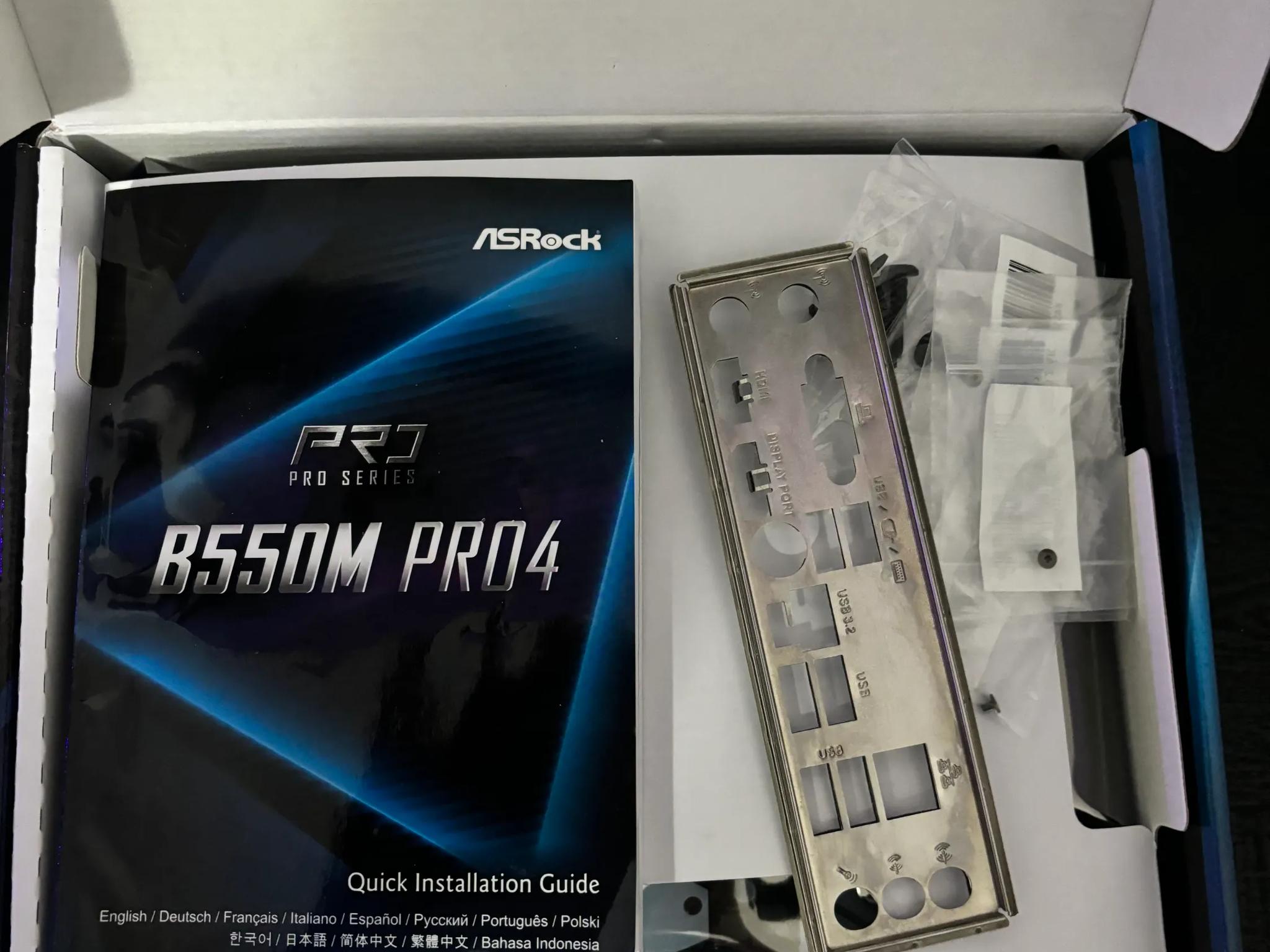 ASRock B550M PRO4 AND Ryzen 5 3600