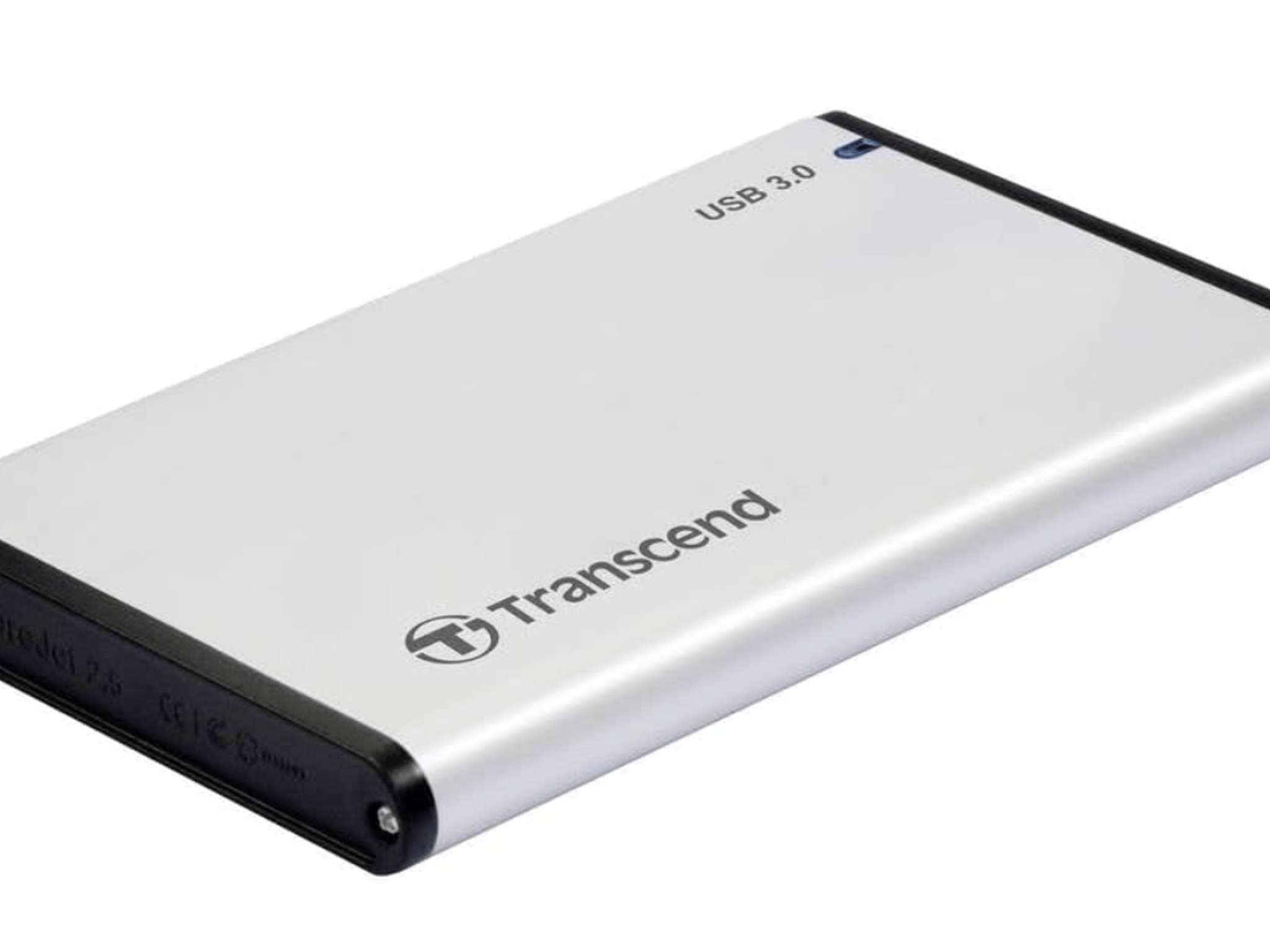 NEW TRANSCEND 2.5” SSD/HDD EXTERNAL ALUMINIUM ENCLOSURE, USB 3.0, One Touch Backup