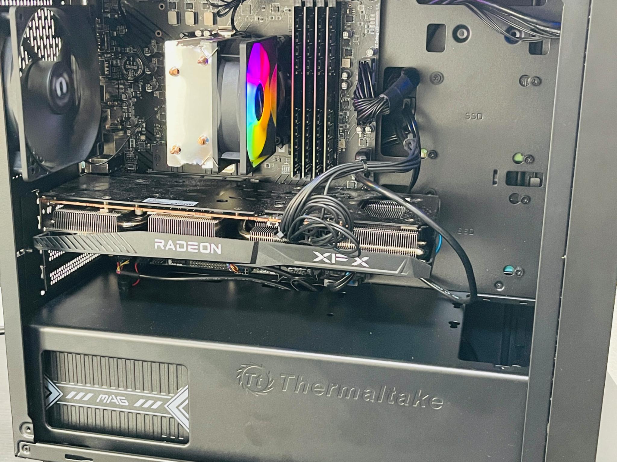 Budget Gaming Desktop PC intel i3 12100F RX 6700 10GB DDR4 RAM 64GB 256GB NVME M.2 SSD 1.5 TB HDD