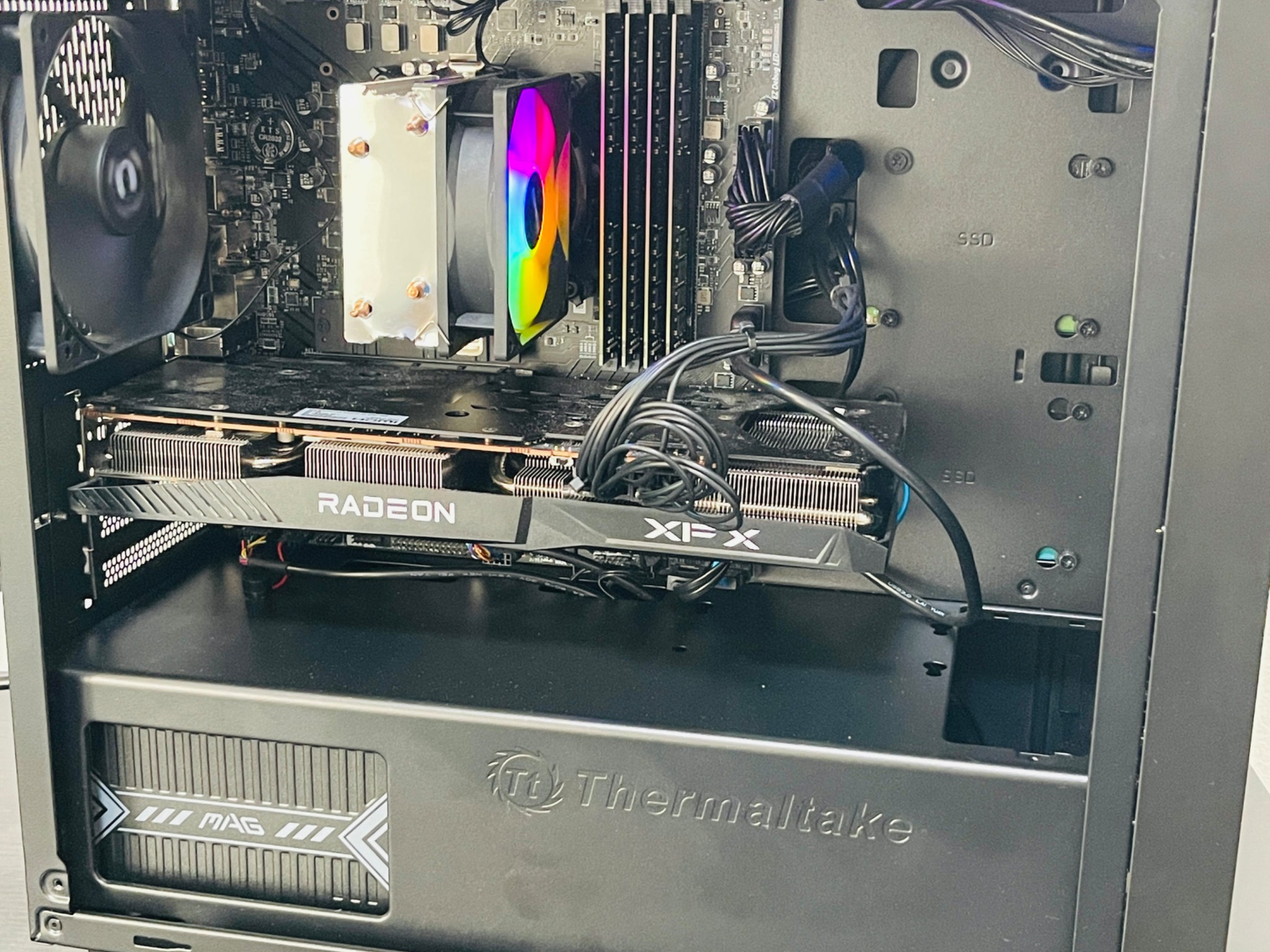 Budget Gaming Desktop PC intel i3 12100F RX 6700 10GB DDR4 RAM 64GB 256GB NVME M.2 SSD 1.5 TB HDD
