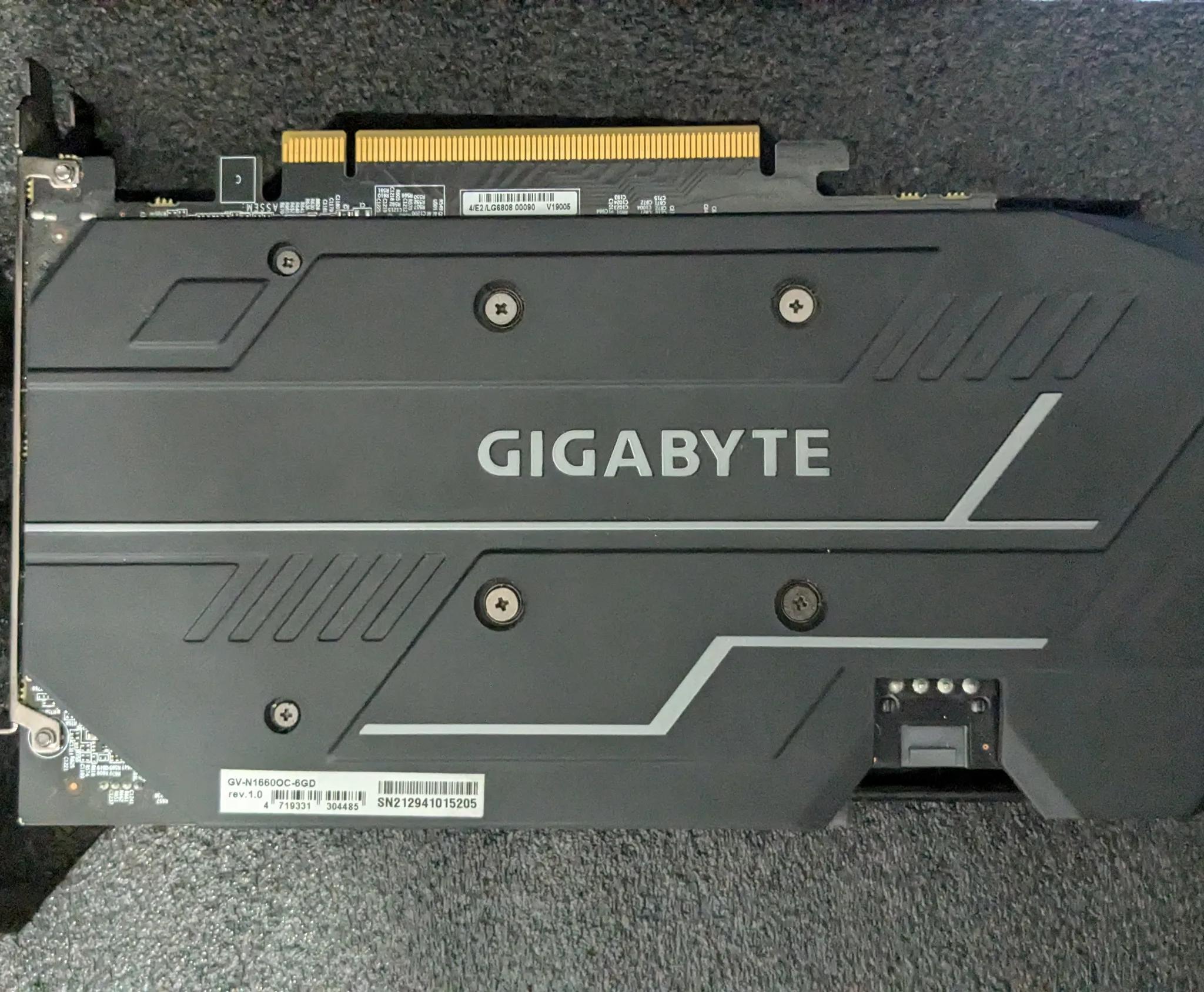 gigabyte GTX 1660 OC 6GB