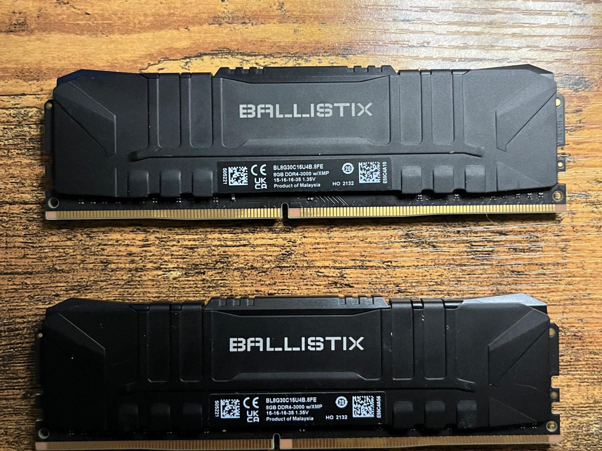Crucial Ballistix DDR4 16GB (2x8GB) 3000MHz CL15