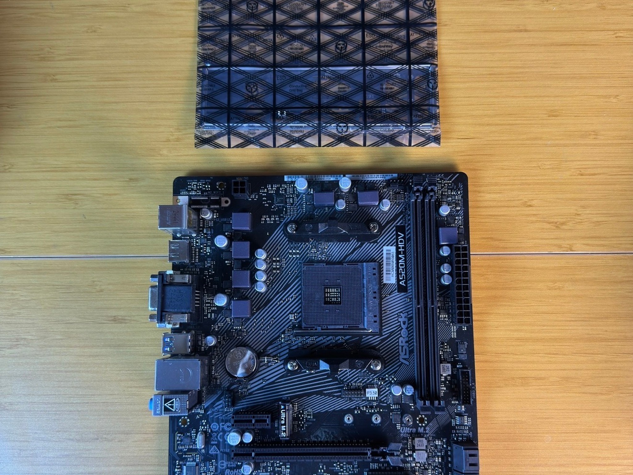 ASRock A520M-HDV Socket AM4 mATX Gaming Motherboard
