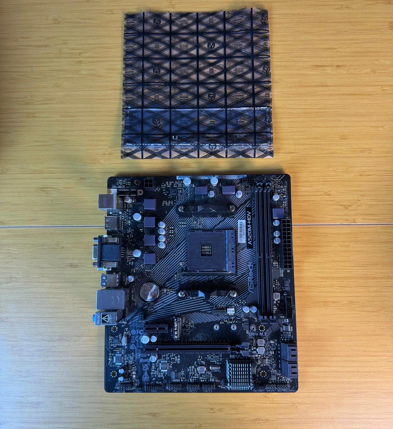 ASRock A520M-HDV Socket AM4 mATX Gaming Motherboard