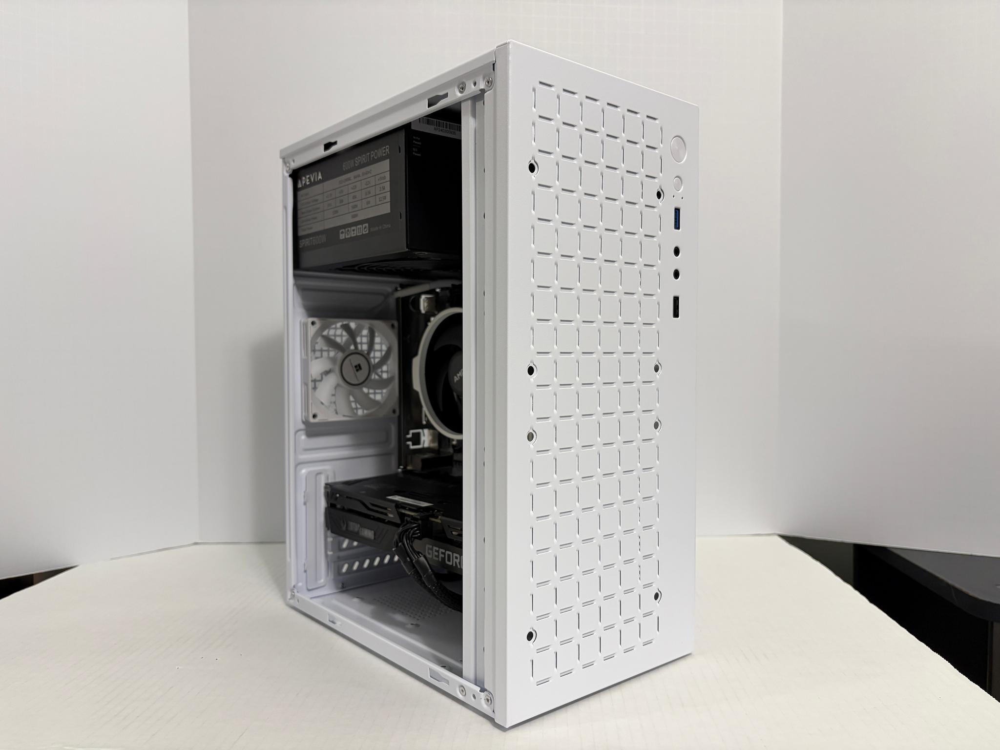 White Gaming PC – RTX 3060 Ti | Ryzen 5 | 1TB NVMe | 1080p Beast🔥🔥