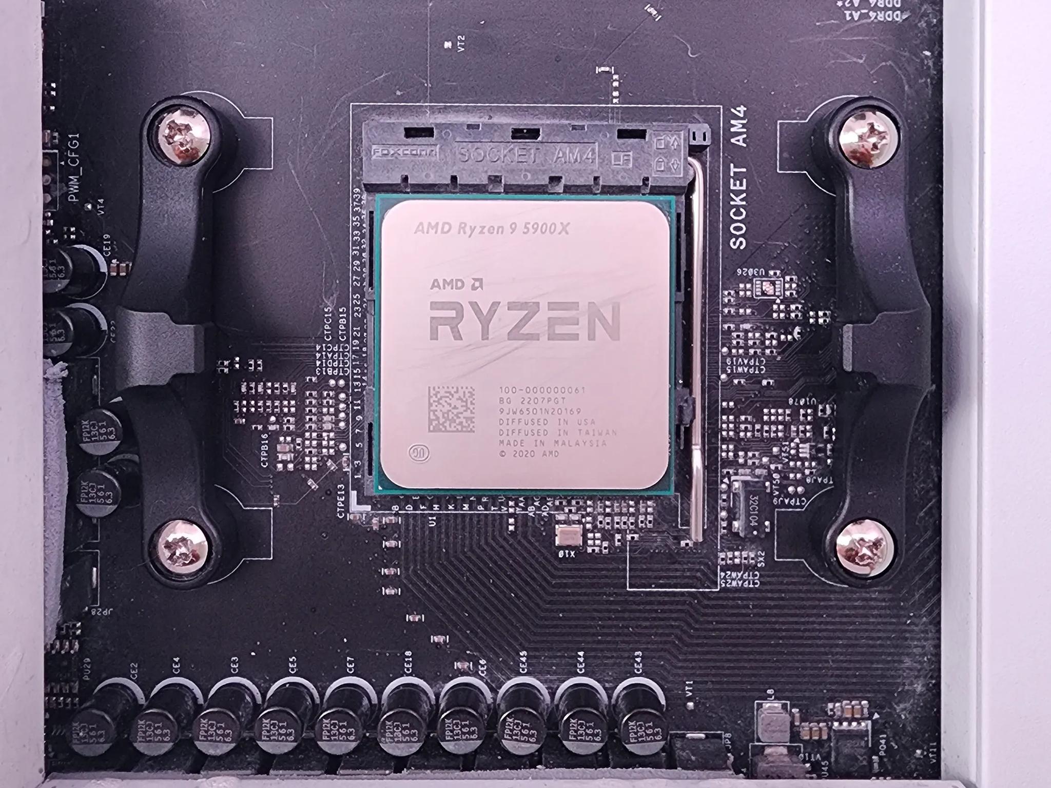 Ryzen 9 5900x, Corsair Vengeance RGB Pro 32gb 3600 cl18 memory, and NZXT b550 motherboard combo