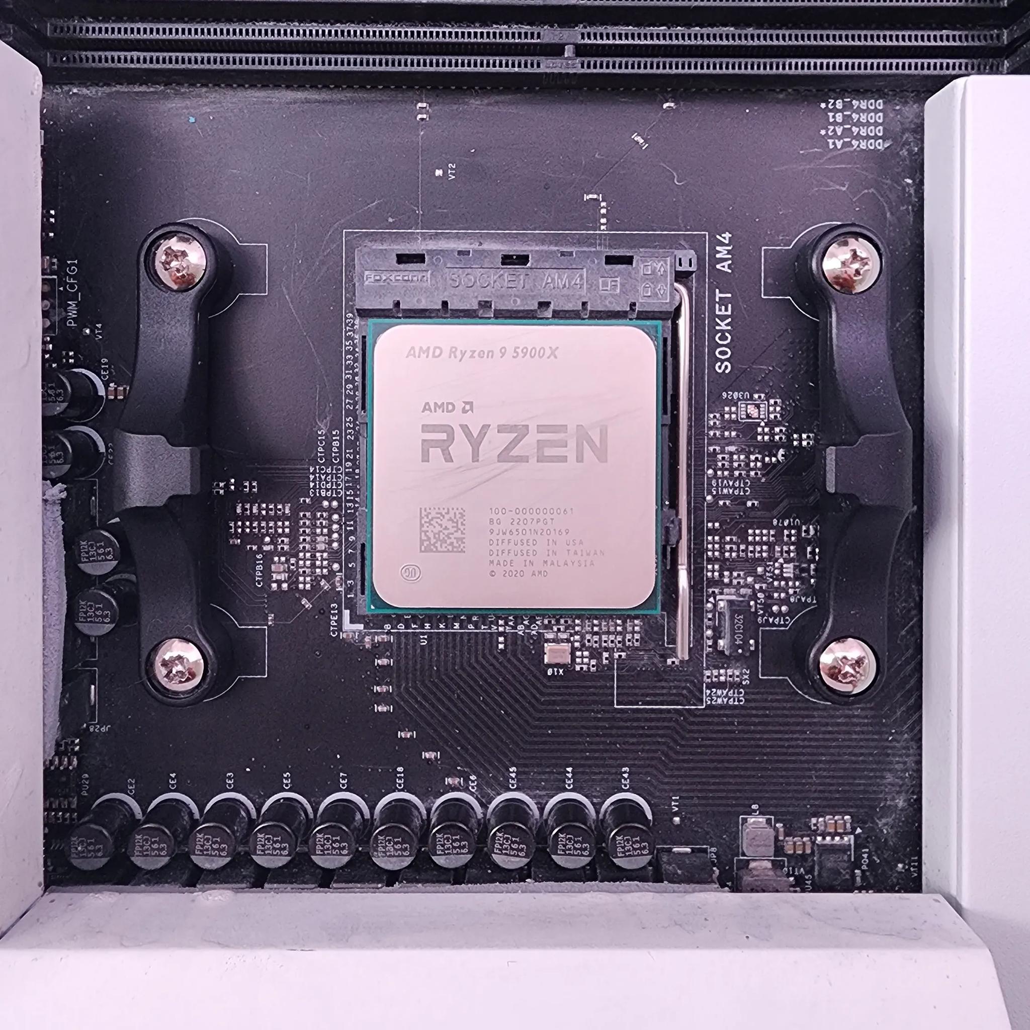 Ryzen 9 5900x, Corsair Vengeance RGB Pro 32gb 3600 cl18 memory, and NZXT b550 motherboard combo