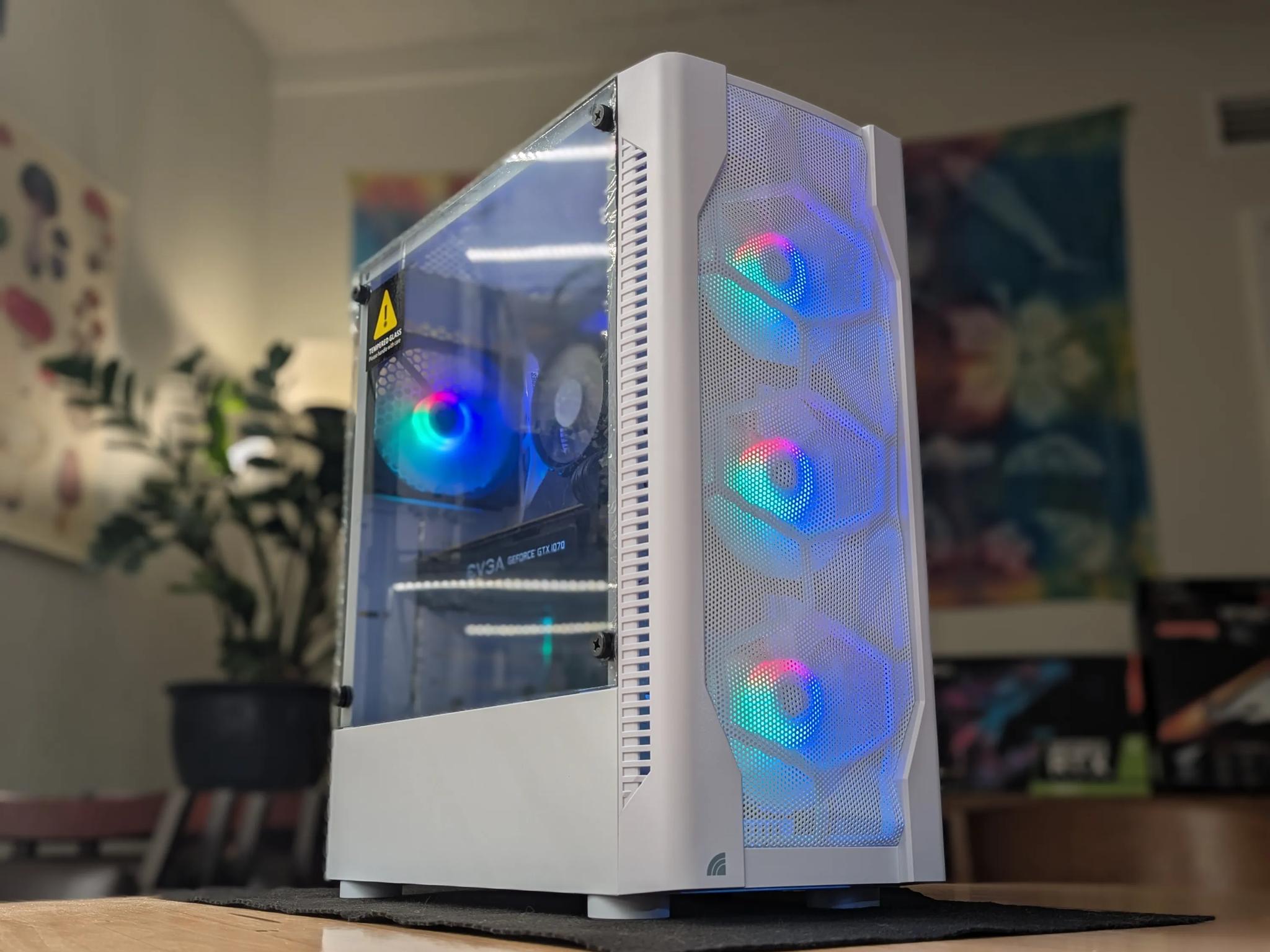 💠 Altair - White Gaming PC | GTX 1070 | i5-7500 | 16GB RAM | 512GB NVMe | WiFi & Windows 10 💠