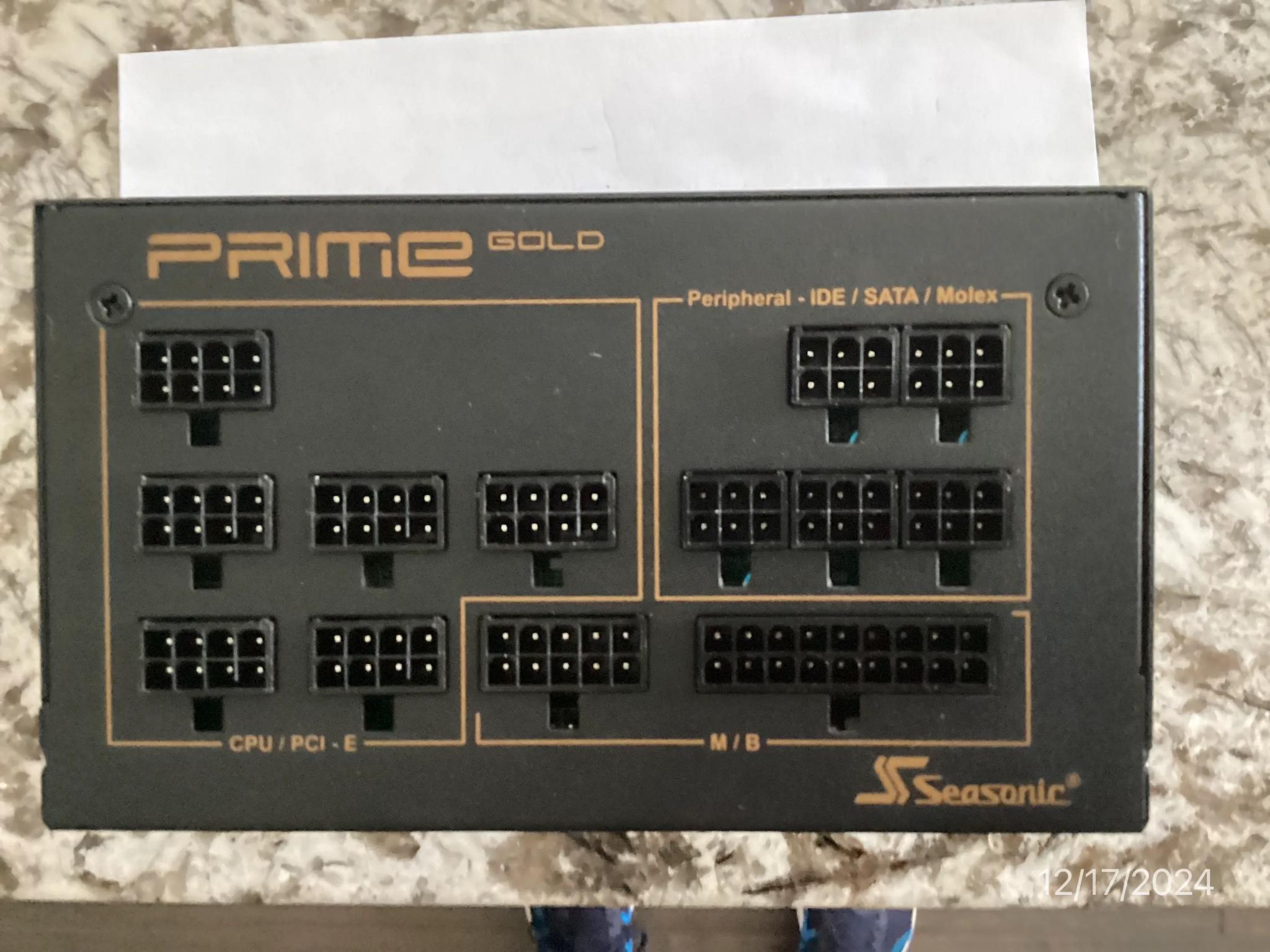 ++ NEW ++ SeaSonic PRIME GX-850, 850W 80+ Gold, Full Modular, Japanese Capacitor, 12 Yr Warranty