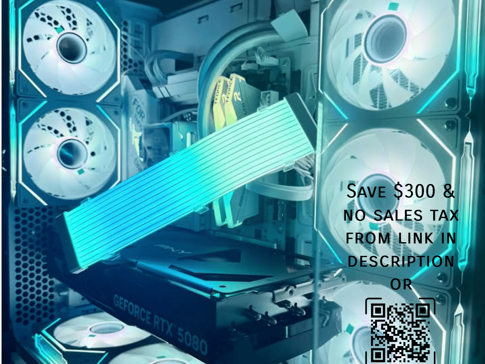 ❄️ 9800X3D | RTX 5080 |32GB DDR5 | Windows 11 Pro |"The Snow Vision" Gaming PC