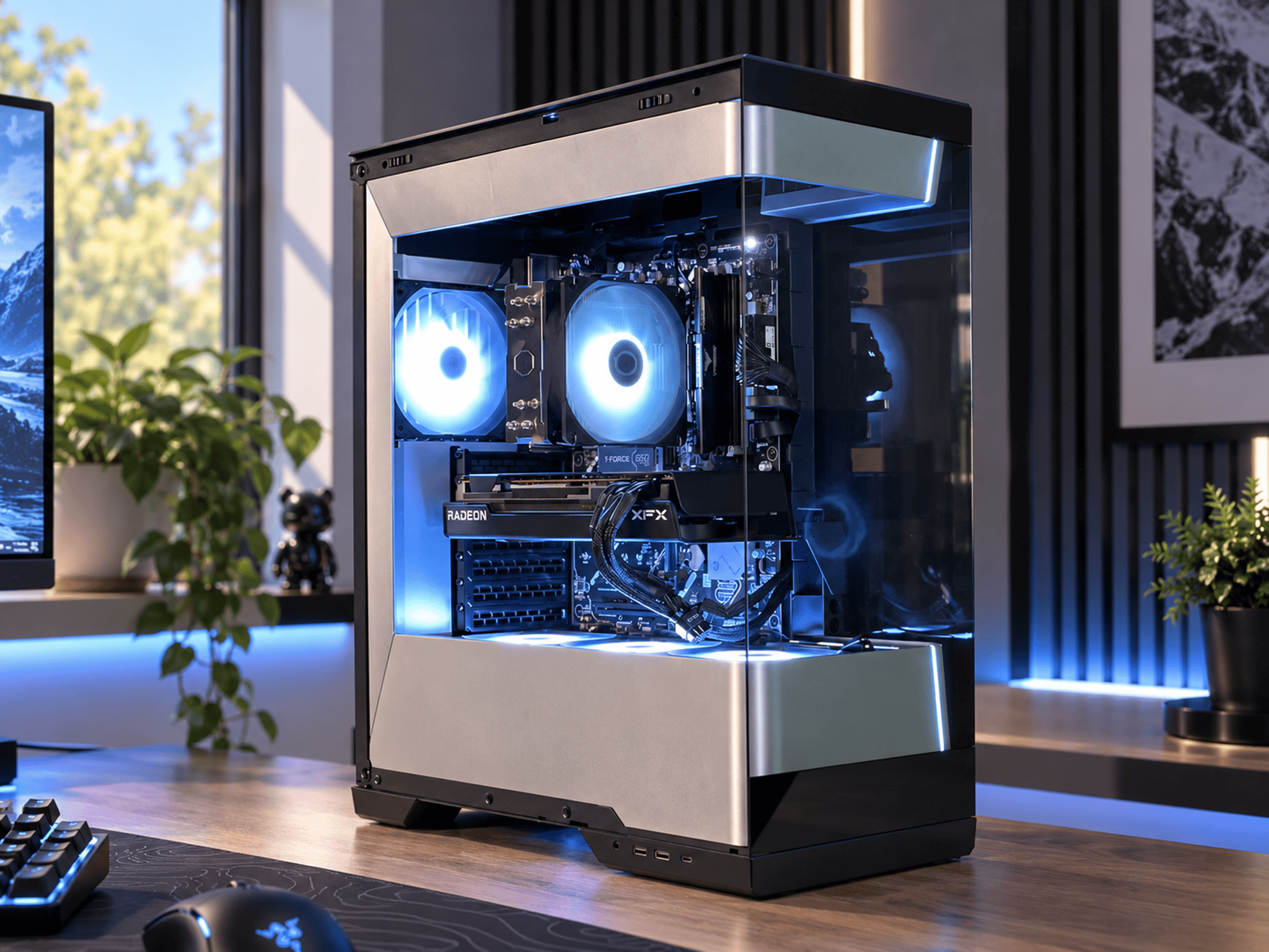 🌟 RADIANT Gaming PC | RX 7700 16GB (Non-XT) | Ryzen 7 8700F | 16GB DDR5 | 1TB NVME | WiFi + BT