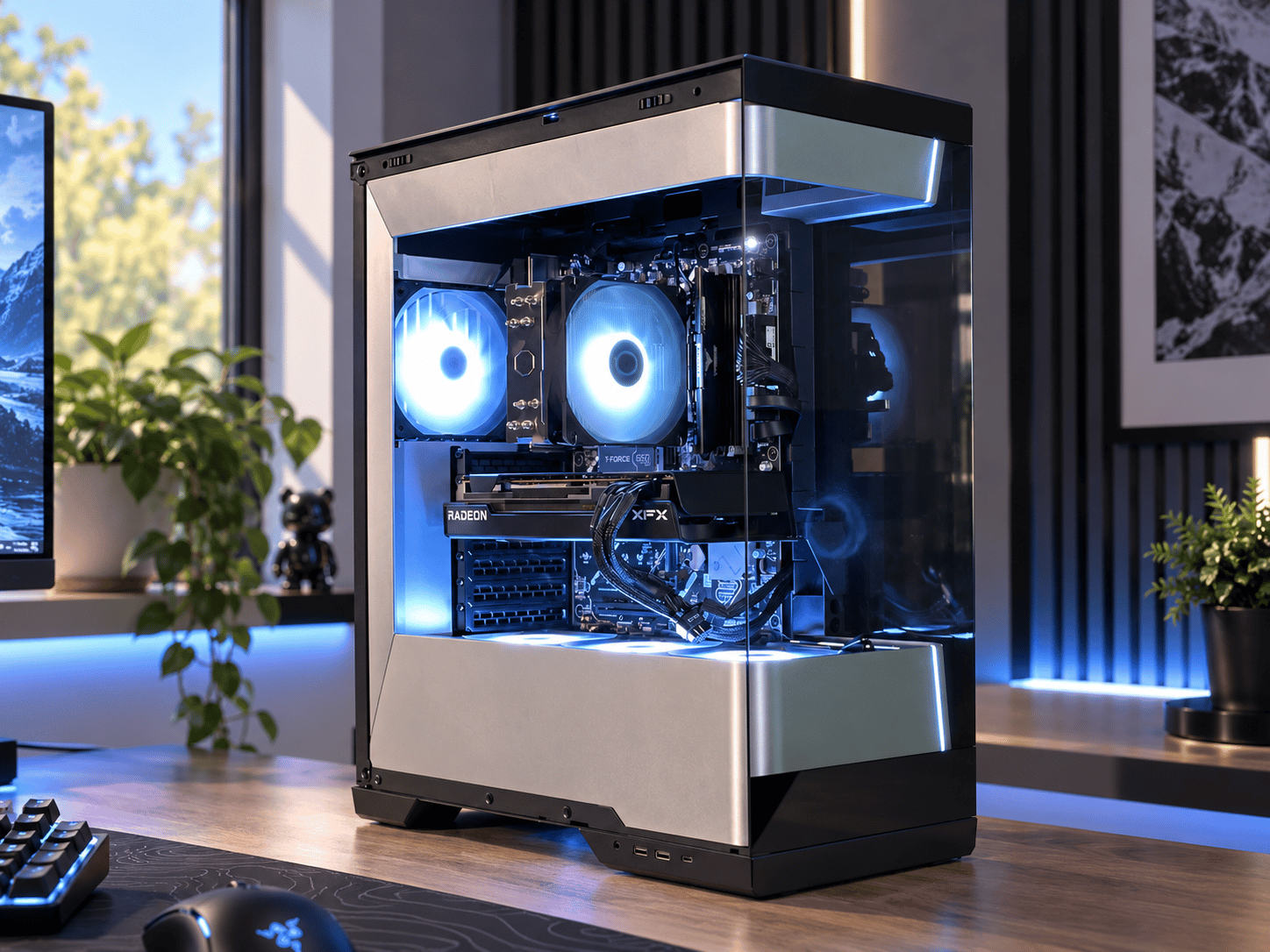 🌟 RADIANT Gaming PC | RX 7700 16GB (Non-XT) | Ryzen 7 8700F | 16GB DDR5 | 1TB NVME | WiFi + BT