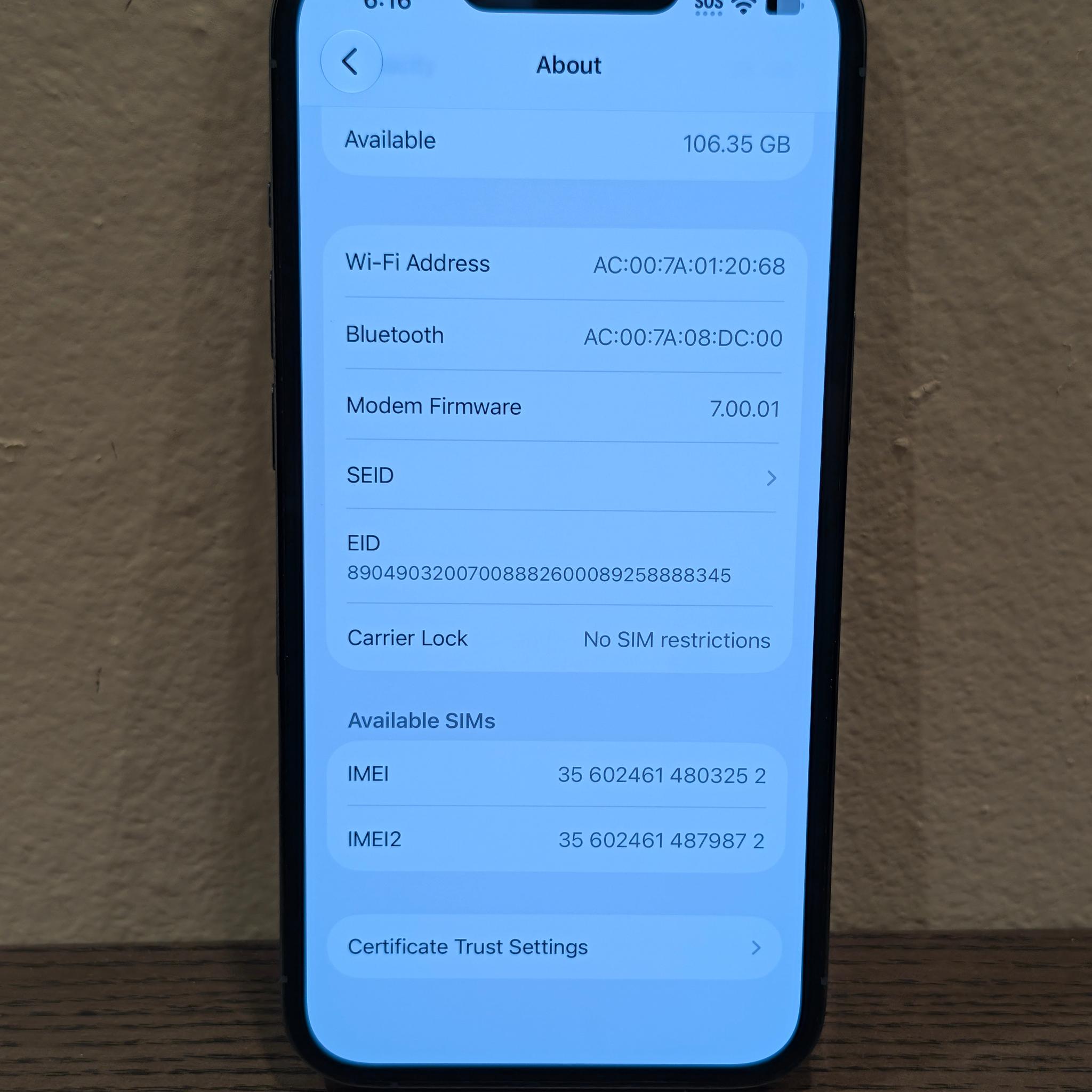 Apple iPhone 13 Pro - 128GB - Sierra Blue - Unlocked - Good Condition