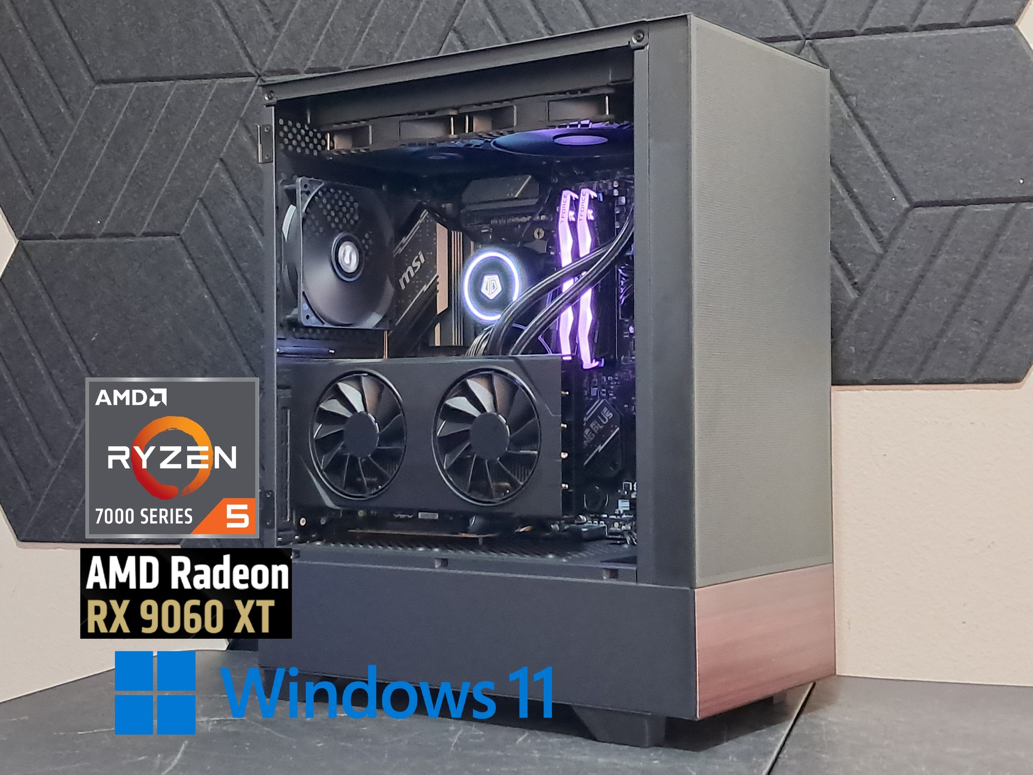 Ryzen 5 7500F | RX 9060 XT 8GB | 16GB DDR5 | 1.5TB SSD