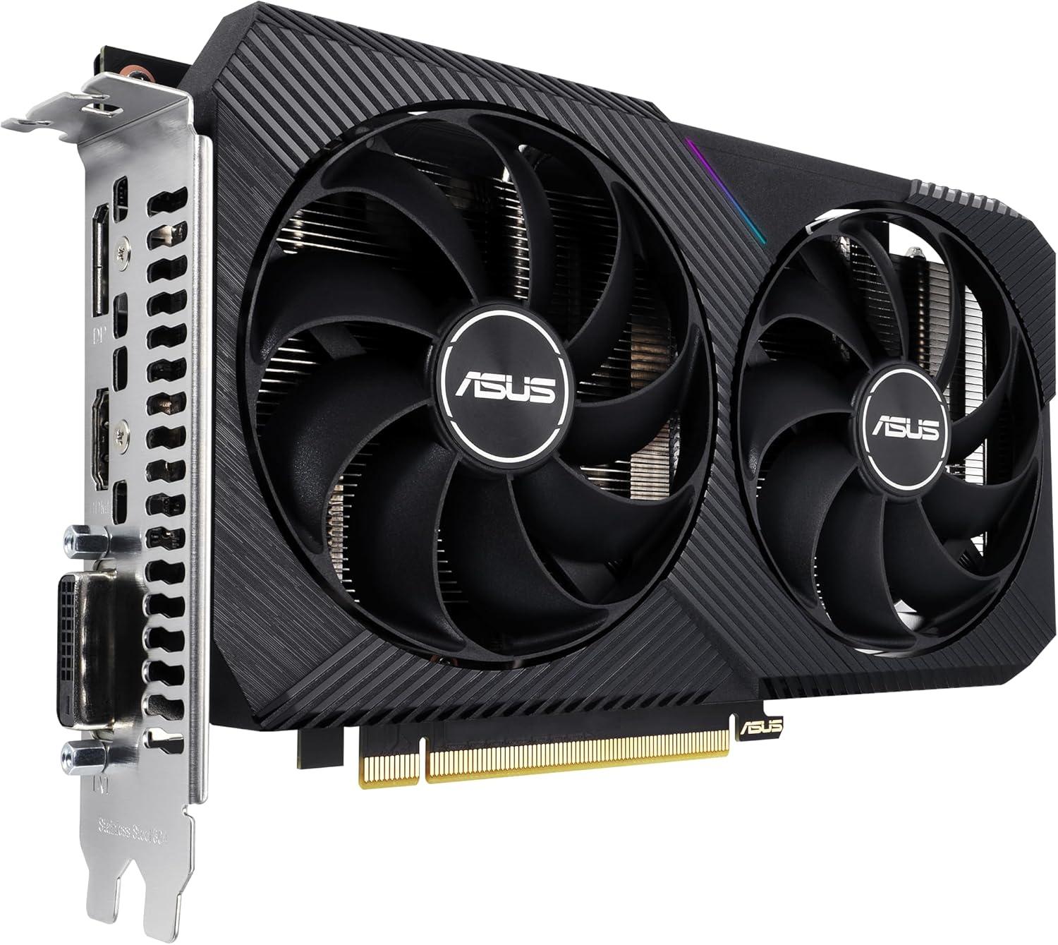 ASUS RTX DUAL 3050 8GB V2 OC GDDR6 DUAL-RTX3050-O8G-V2 Video Graphics Card
