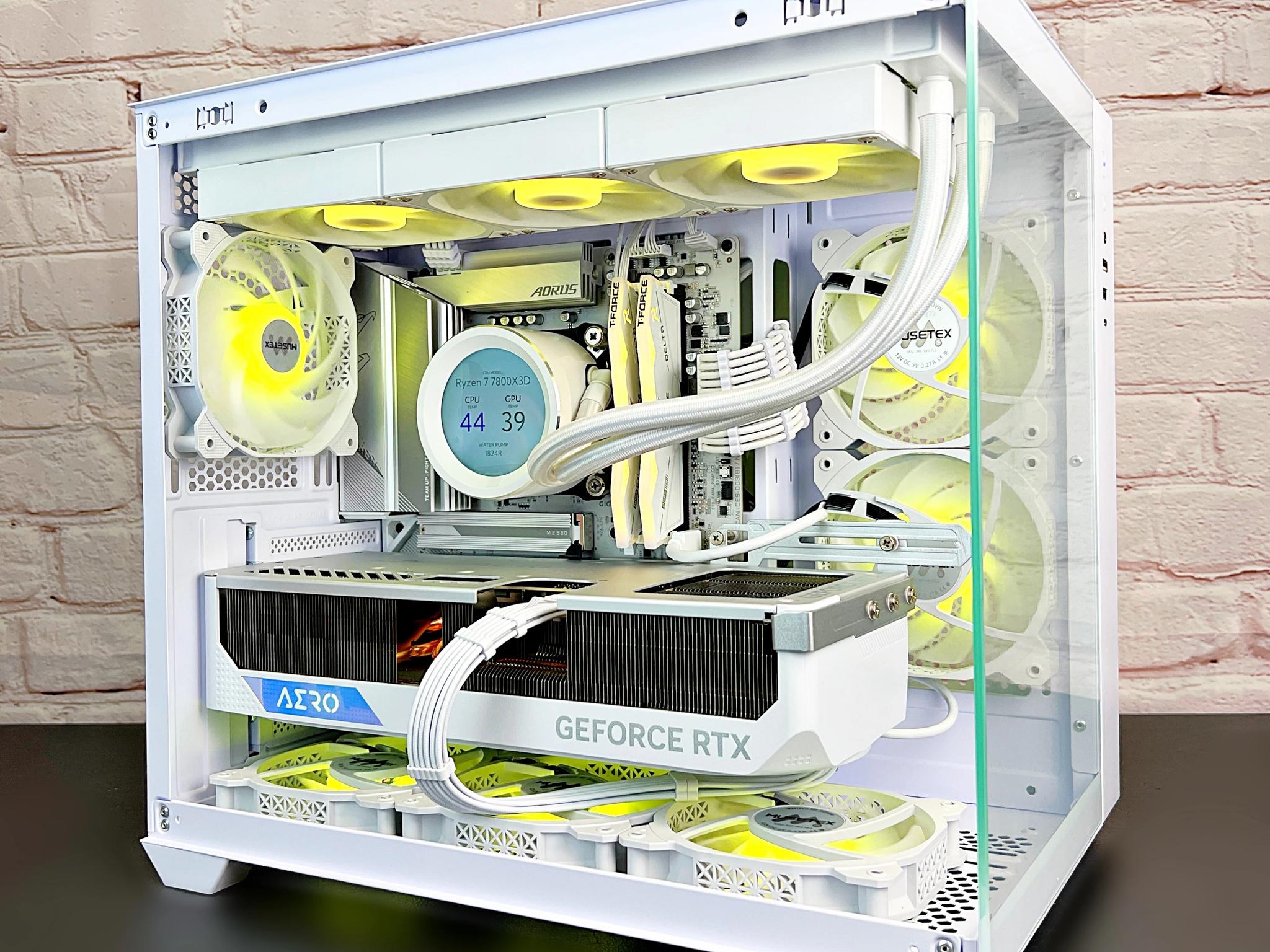 Ryzen 7 7800X3D RTX 4080 Super AERO 32GB DDR5 RAM 4TB SSD M.2 WIN 11 PRO Gaming PC 🤯
