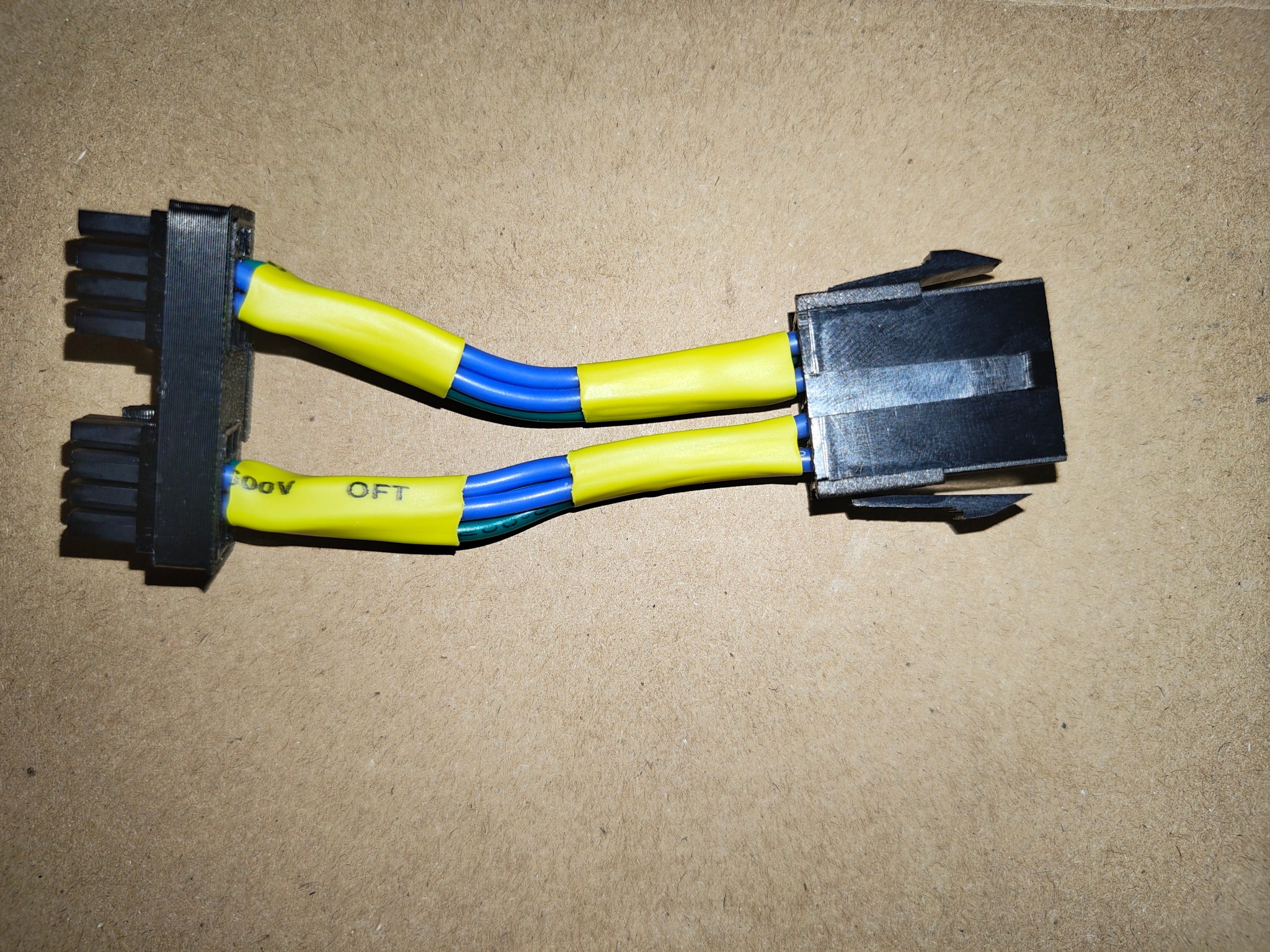 Bc250 power cables CPU 8 pin to dual microfit
