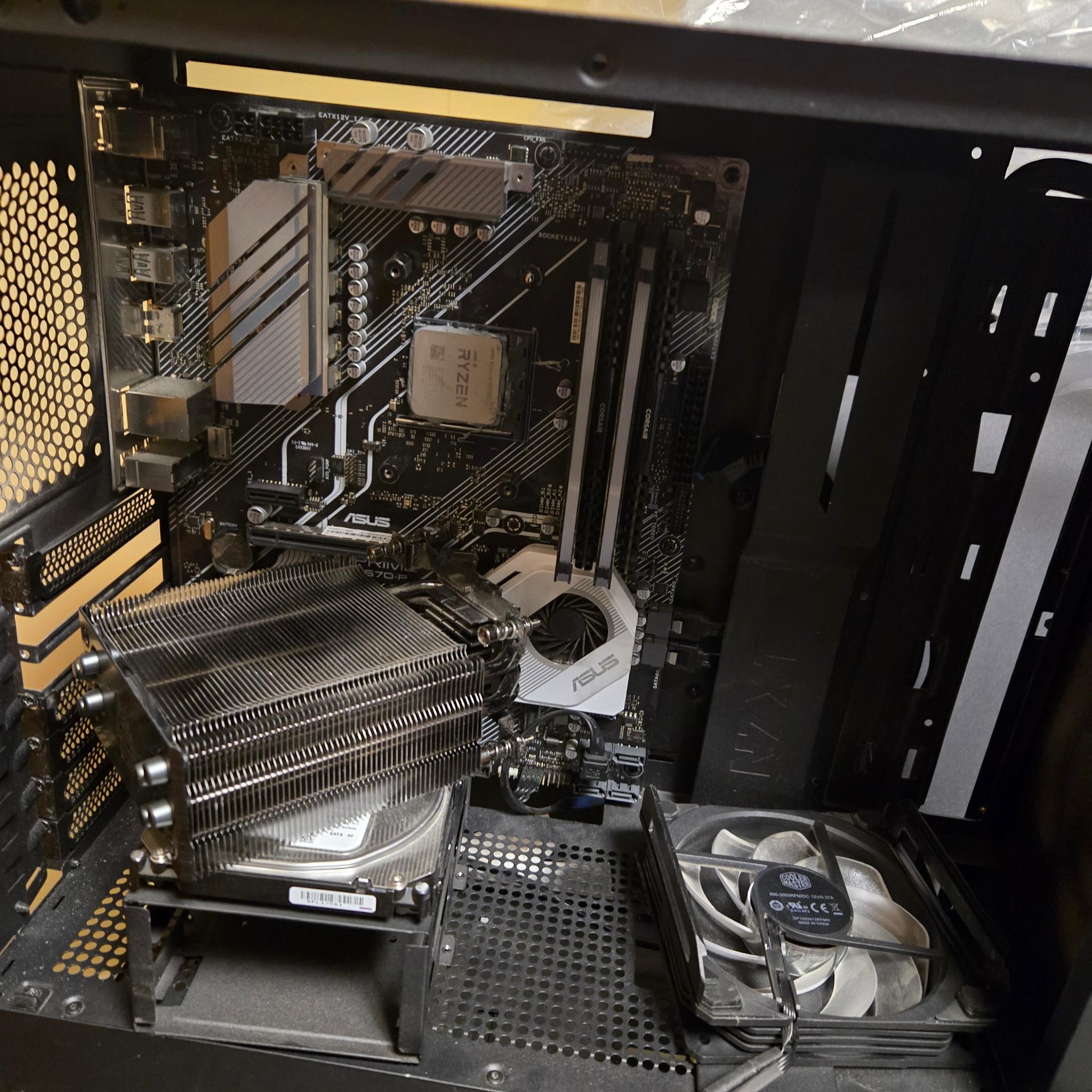 Custom Gaming PC Build half build