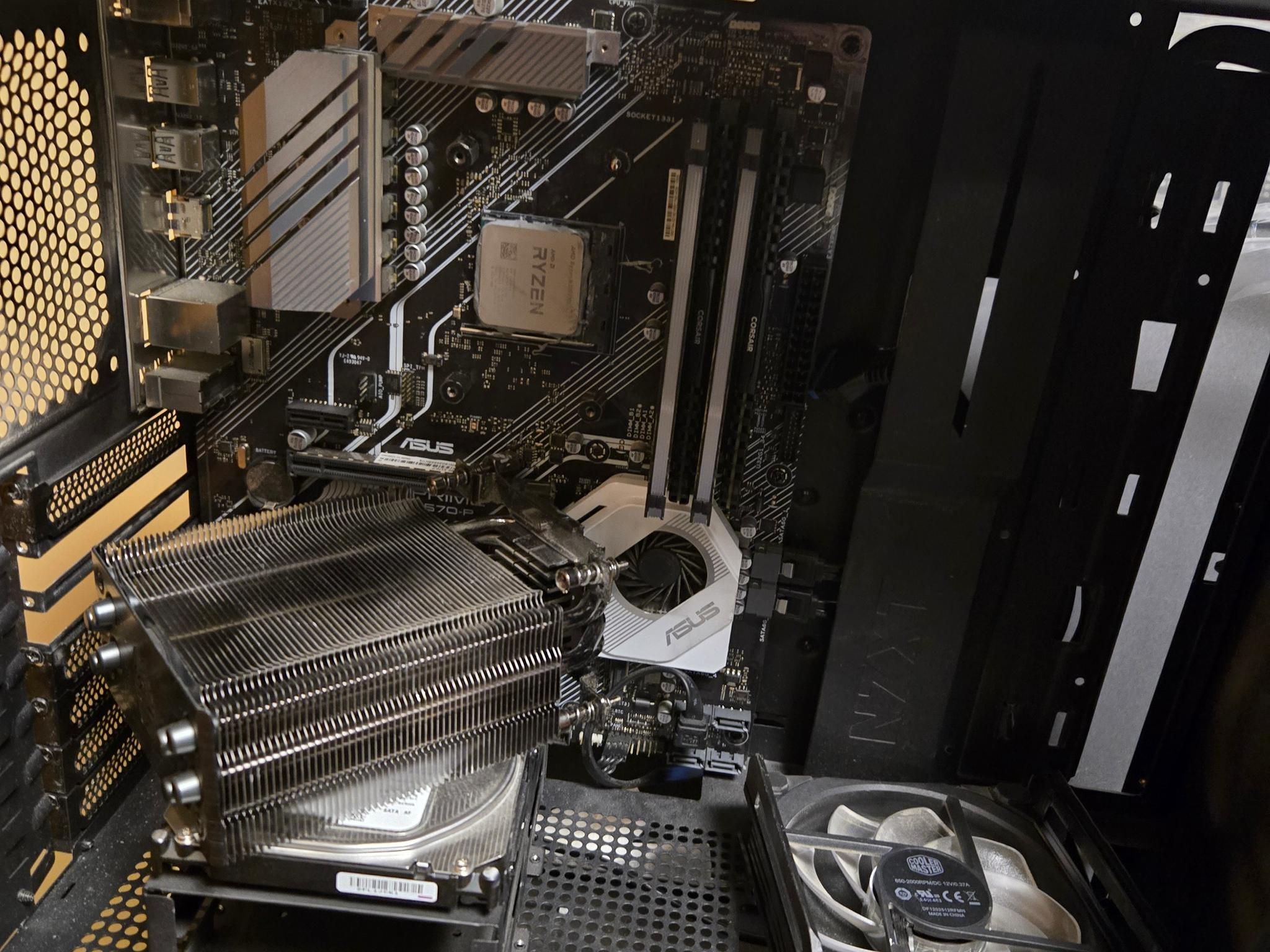 Custom Gaming PC Build half build
