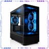 Black Curved Glass ARGB Tempered Glass MATX Mid-Tower Gaming PC Case