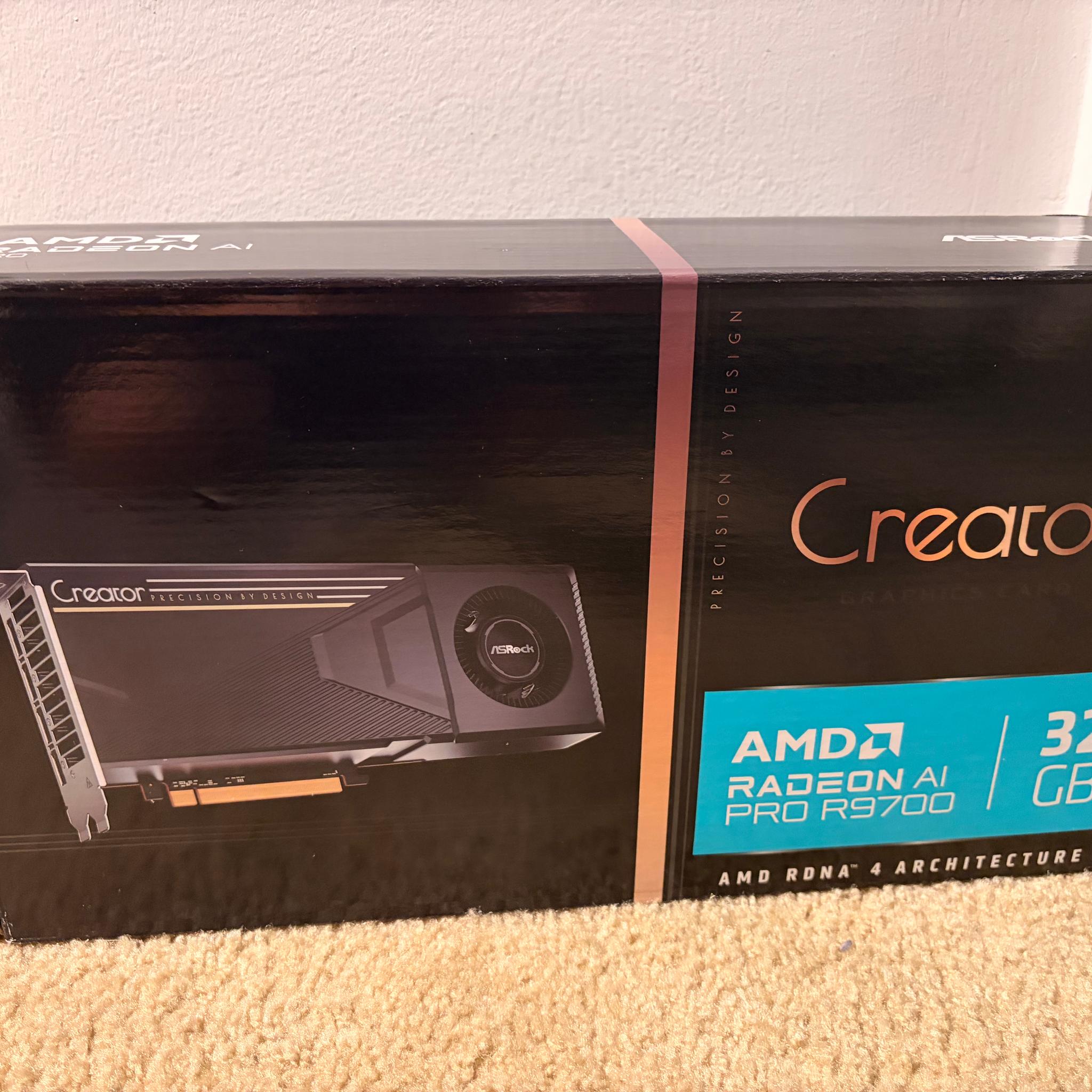 ASRock Radeon AI PRO R9700 Creator 32GB