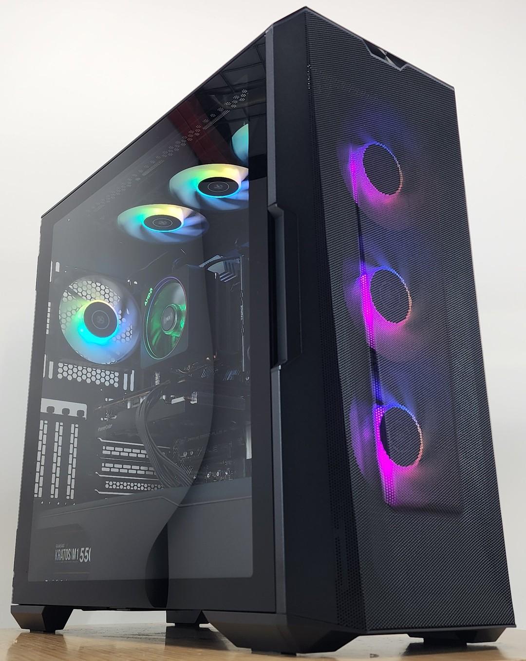 Gaming PC Ryzen 5 5500 16GB RAM 1TB SSD RX 7600 8GB Windows 11 Computer