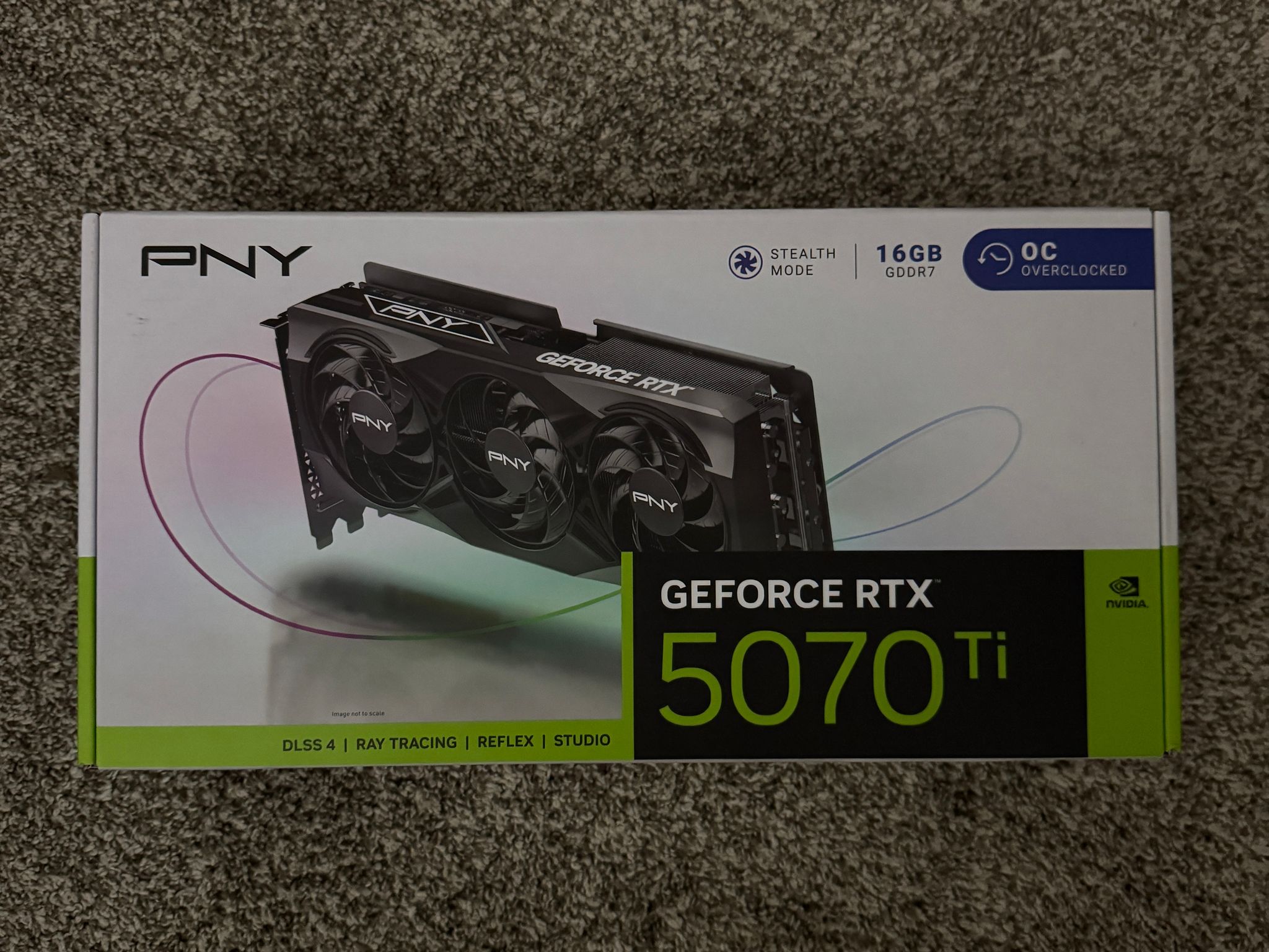 PNY NVIDIA GeForce RTX 5070 Ti OC Triple Fan Graphics Card 16GB GDDR7
