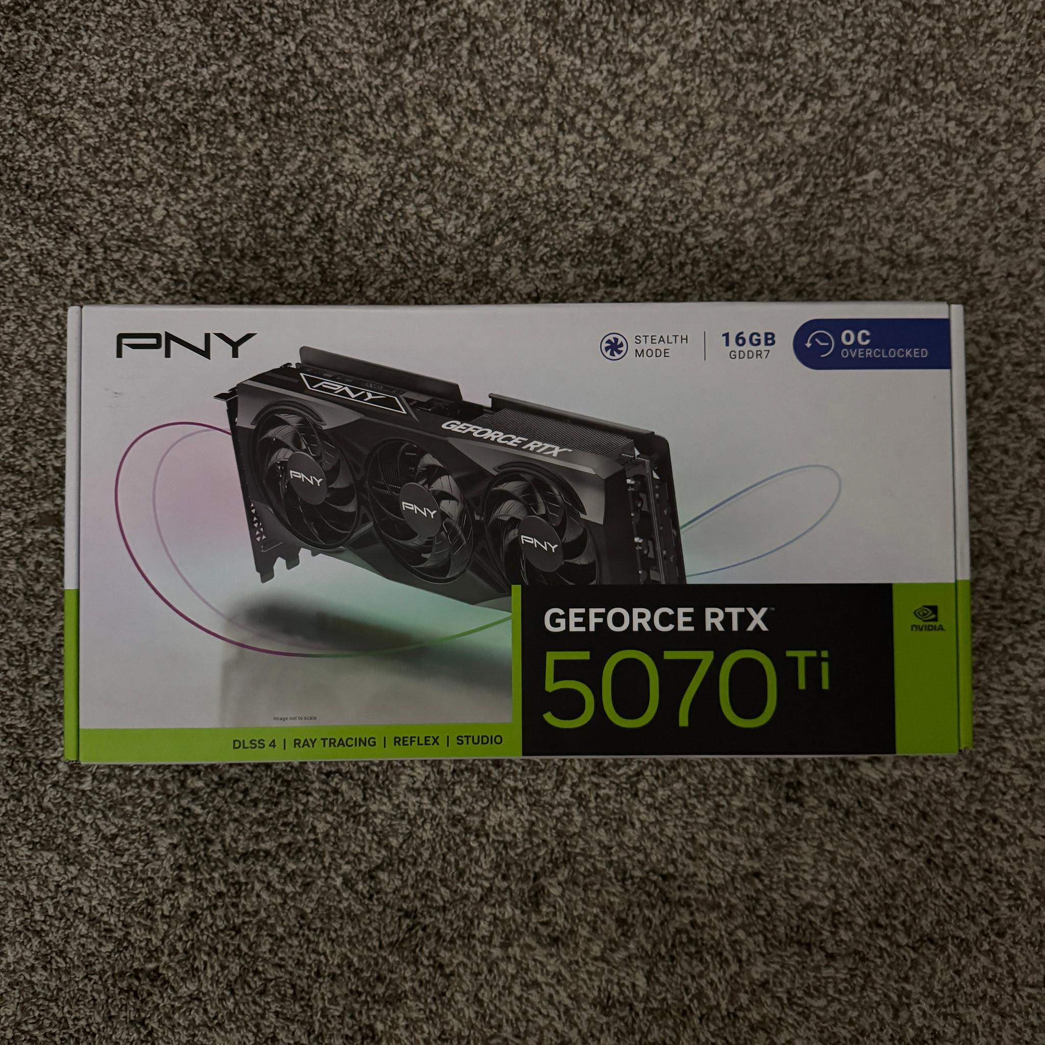 PNY NVIDIA GeForce RTX 5070 Ti OC Triple Fan Graphics Card 16GB GDDR7