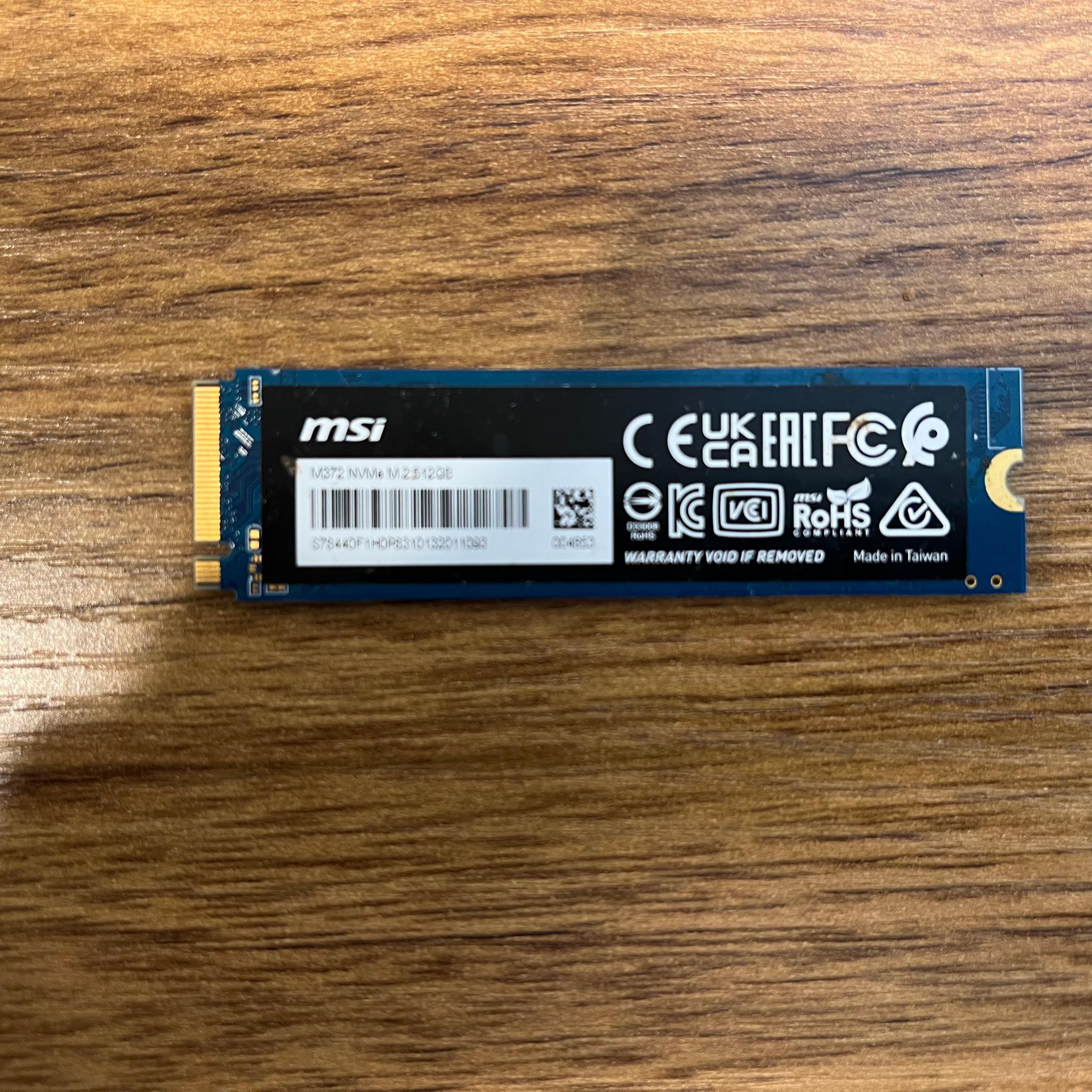 512GB MSI Spatium M372