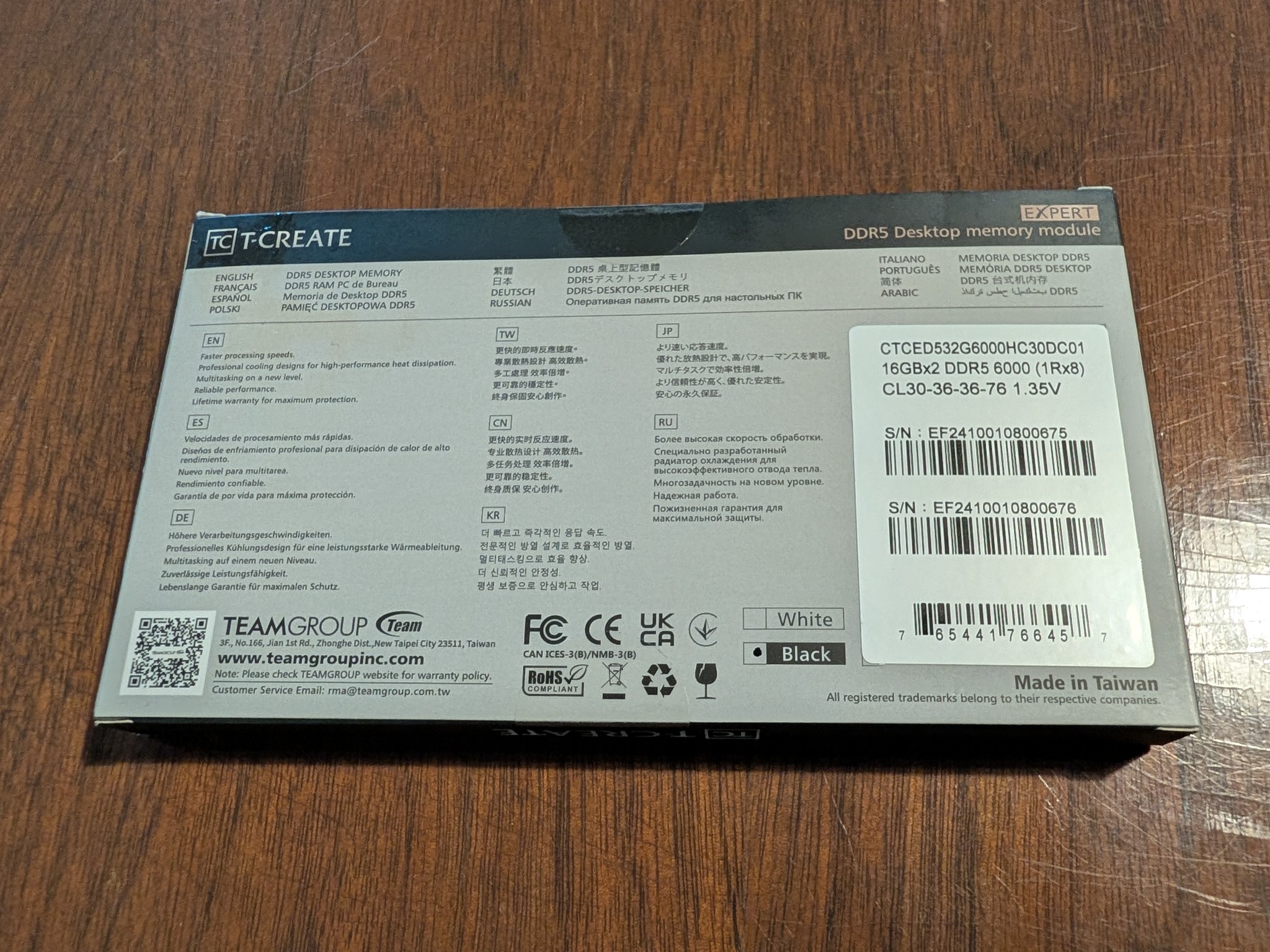 32GB DDR5-6000 CL30