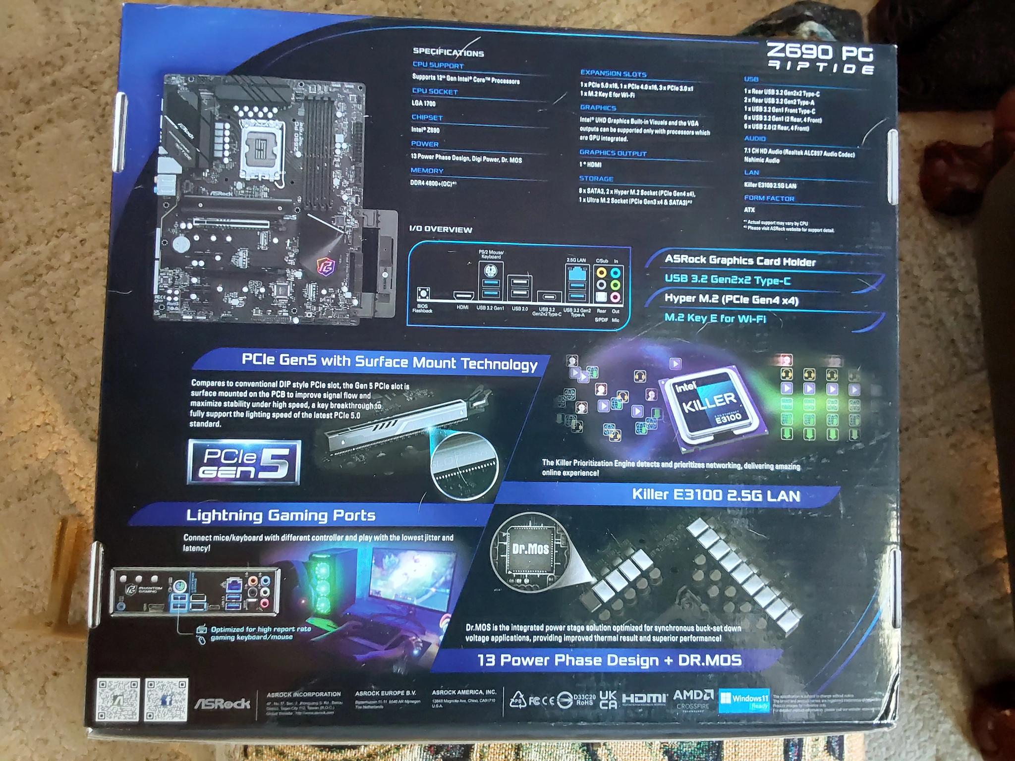 NEW & Unused ASRock Z690 Riptide (DDR4 version)
