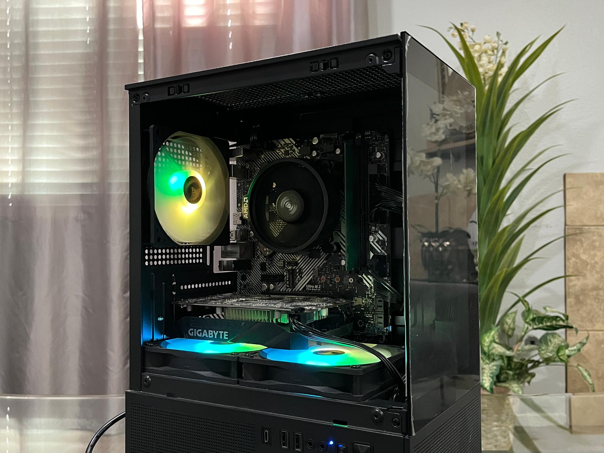 GTX 1650 4GB, Ryzen 5 2600, 8GB RAM | Black RGB Gaming Computer/Pc