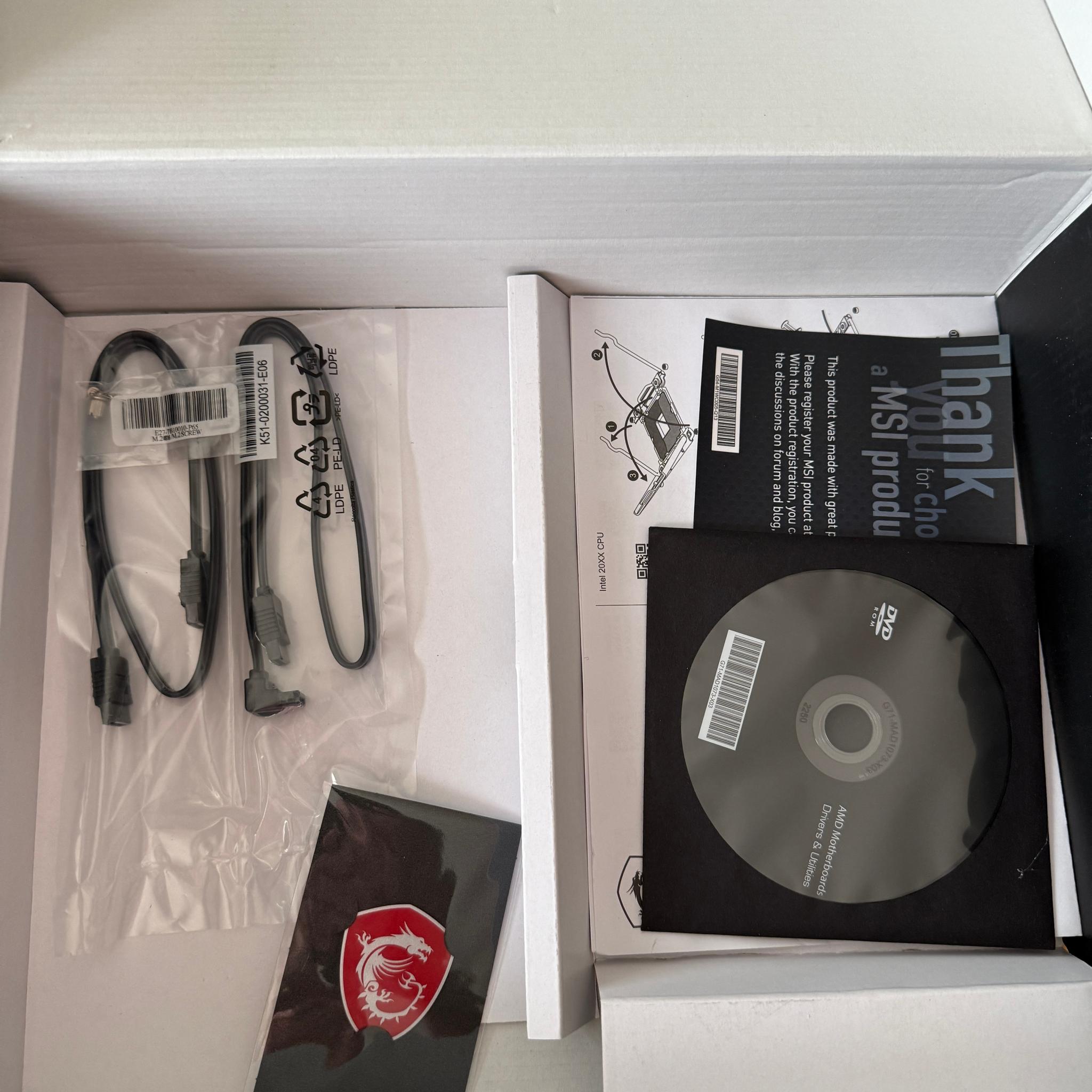 MSI MAG B550 Tomahawk Motherboard. Used. Pulled from working system. Runs Great.