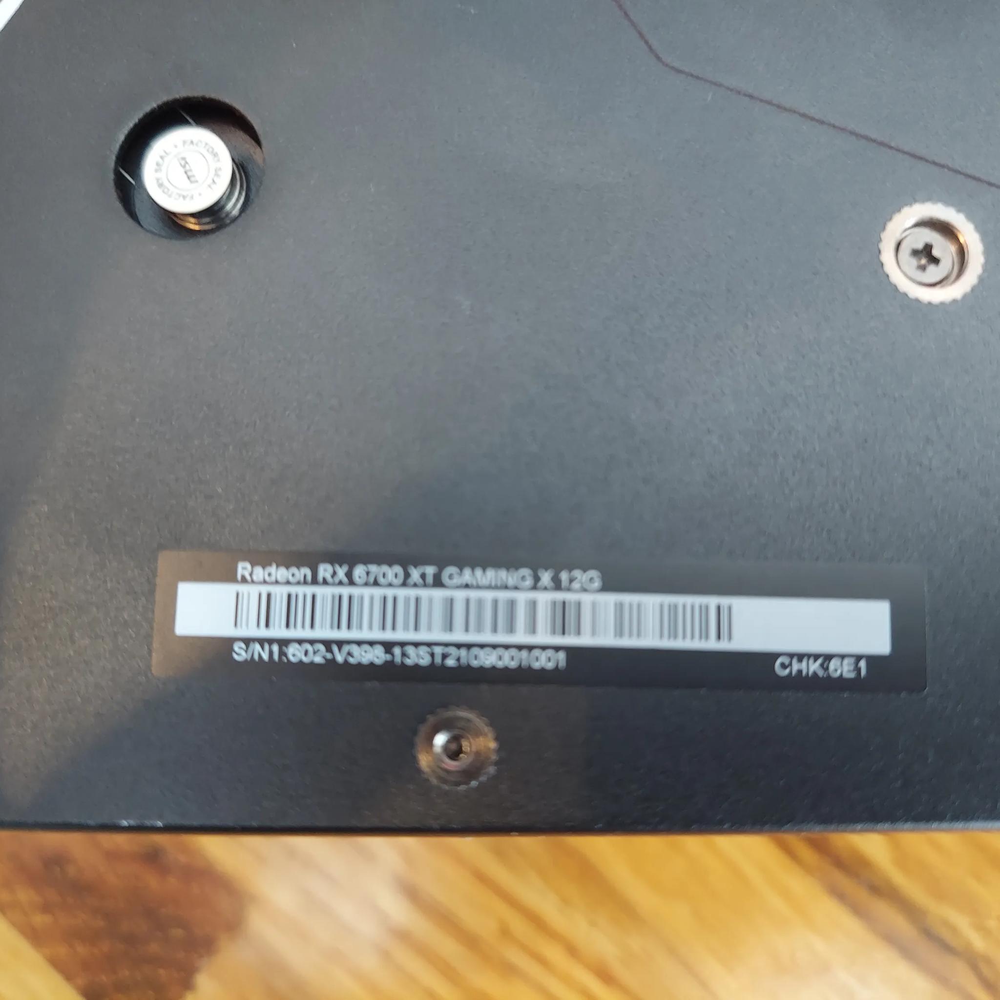 RX 6700XT - MSI Gaming X, 12Gb DDR6