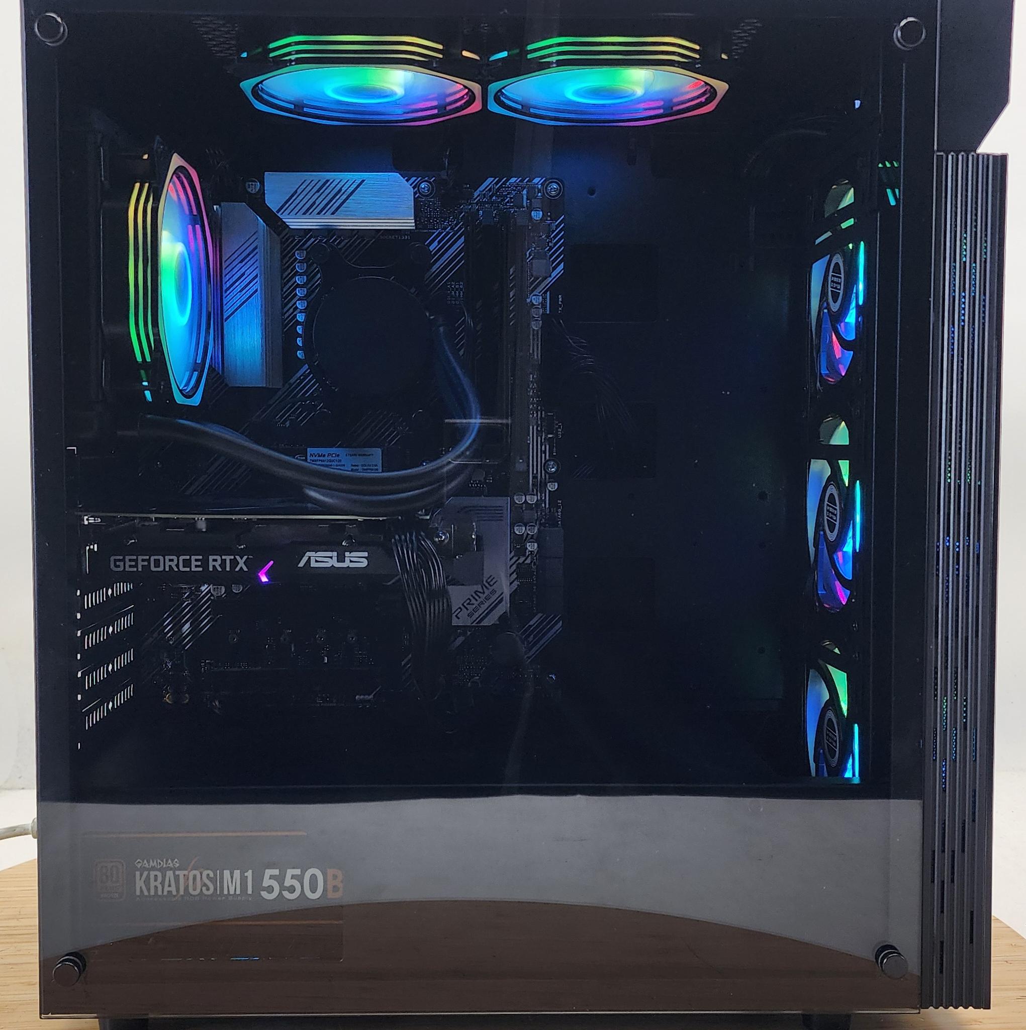 Gaming PC Ryzen 7 5700  16GB RAM 512GB SSD RTX 3050 8GB Windows 11 Computer