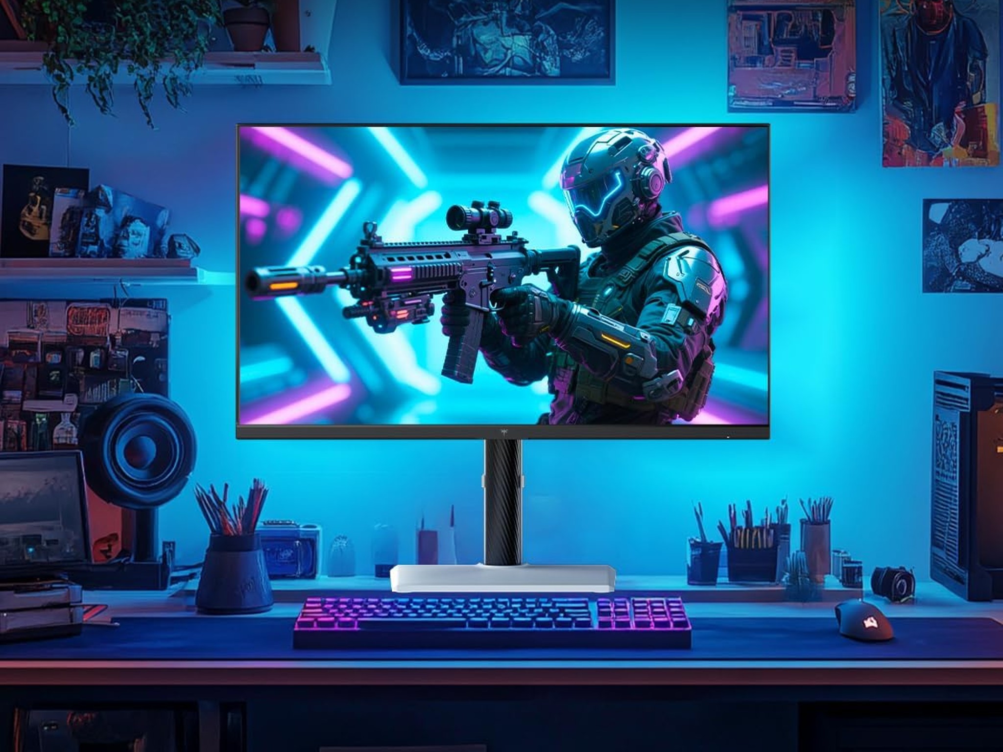 KTC 27" Dual Mode Mini LED Monitor - 4K at 160Hz & 1080P 320Hz Gaming Monitor