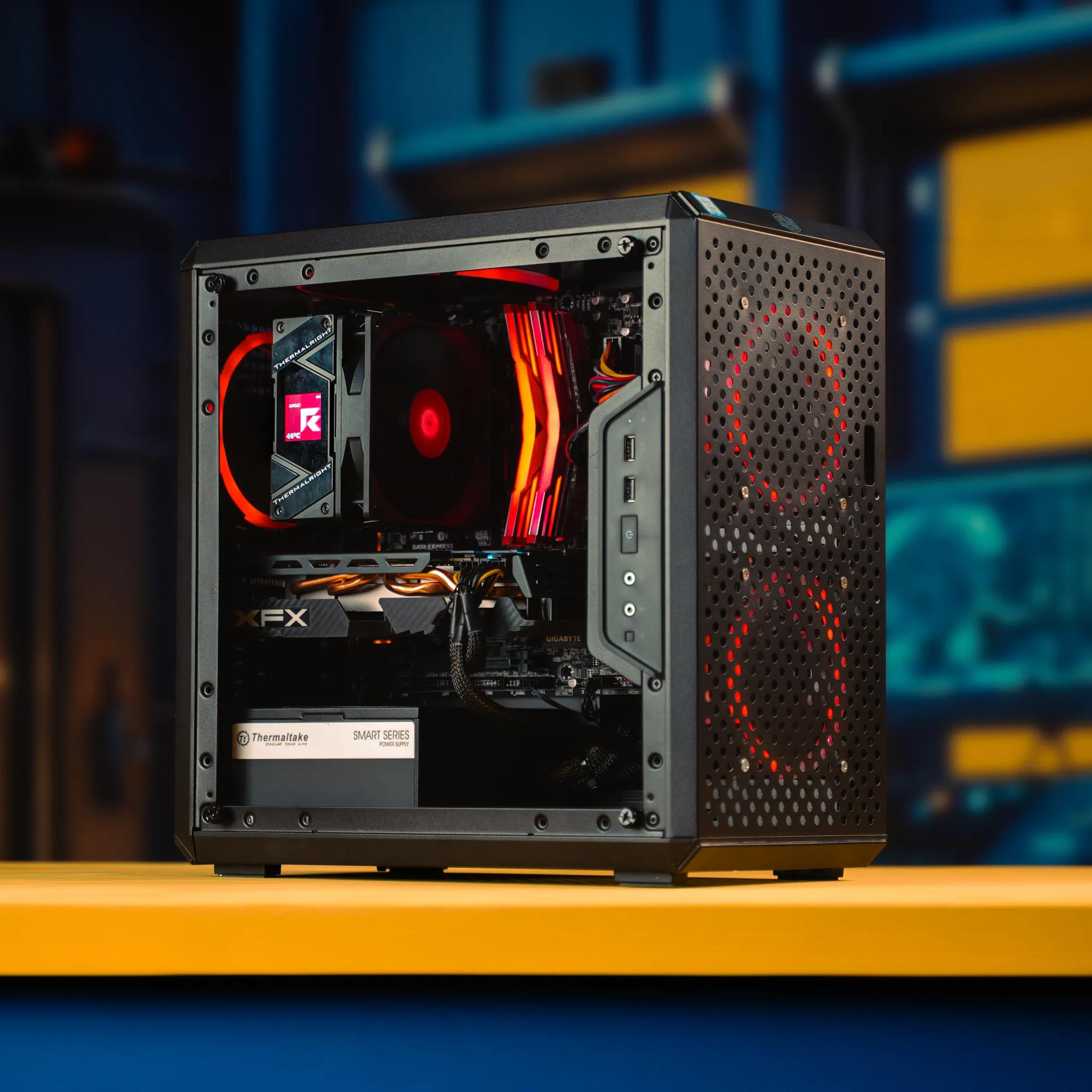 “Eco90” RX 590 Intel Core i7 7700 16GB Windows 11 .5TB Gaming PC Powerhouse