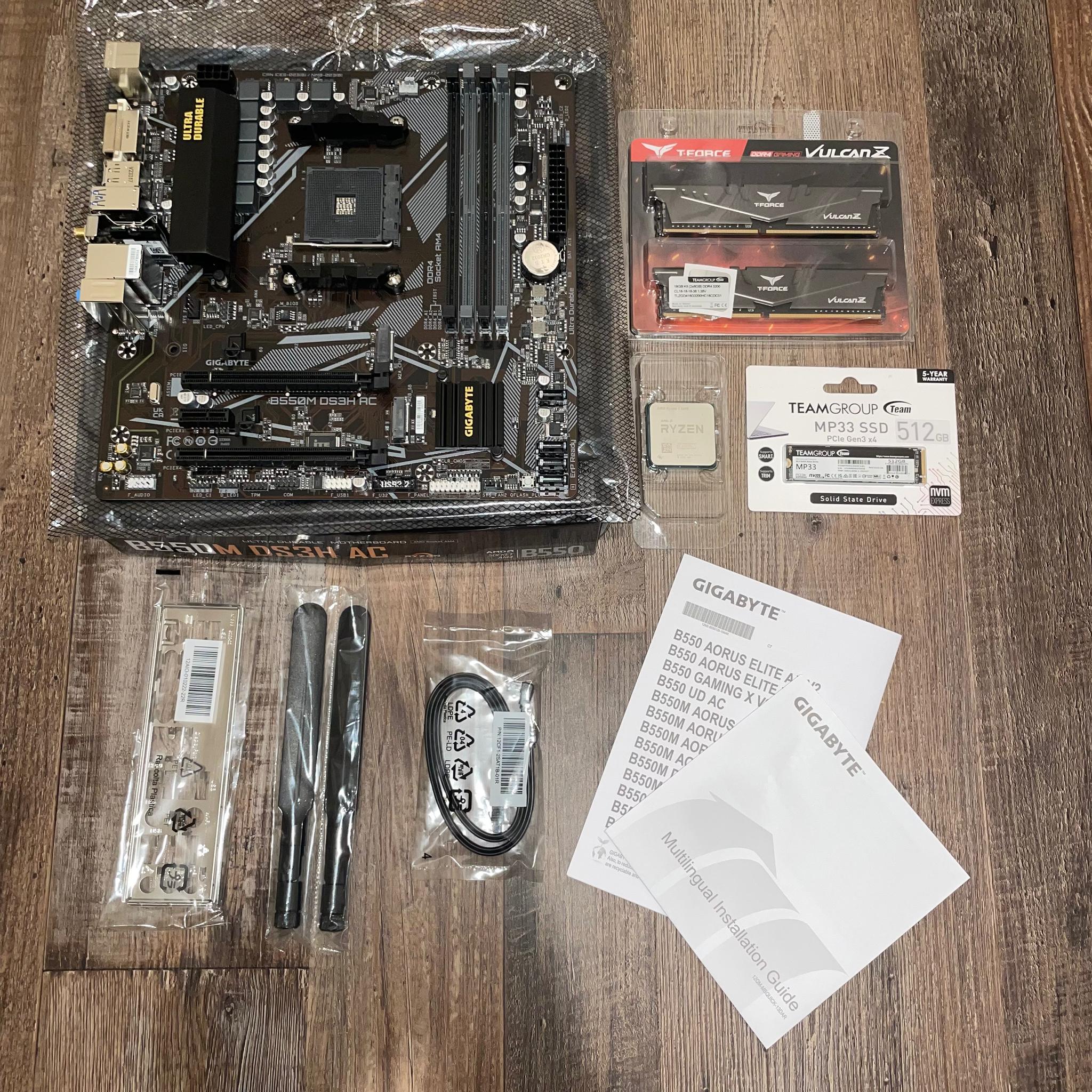 Am4 Motherboard/CPU/RAM/SSD Combo!