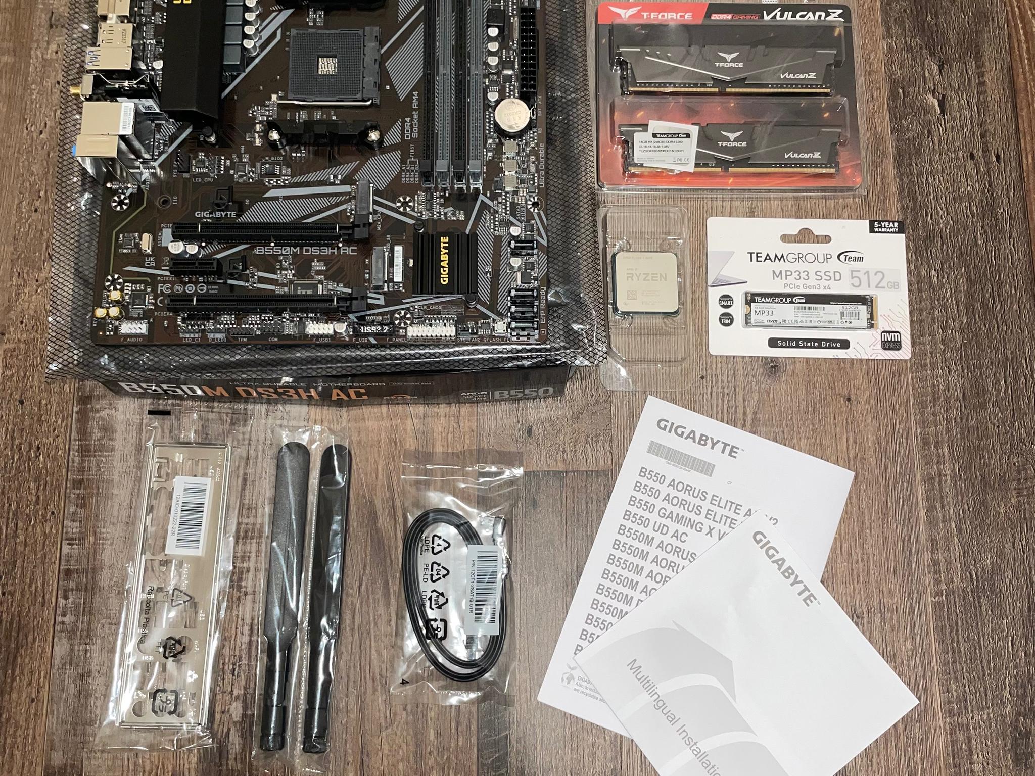 Am4 Motherboard/CPU/RAM/SSD Combo!