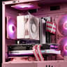 🎀 Pink Gaming PC 🎀 Intel Arc A750 🩷 Ryzen 5 5500 🩷 16GB DDR4 🩷 1TB NVMe SSD