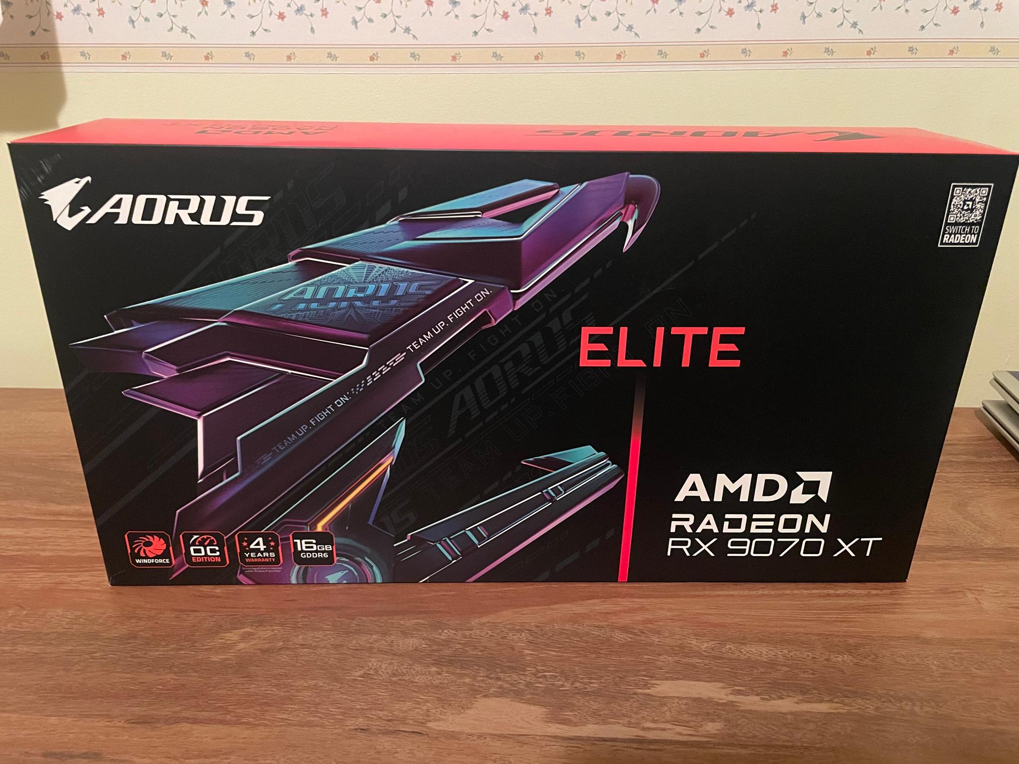 GIGABYTE AORUS Radeon RX 9070 XT ELITE 16G