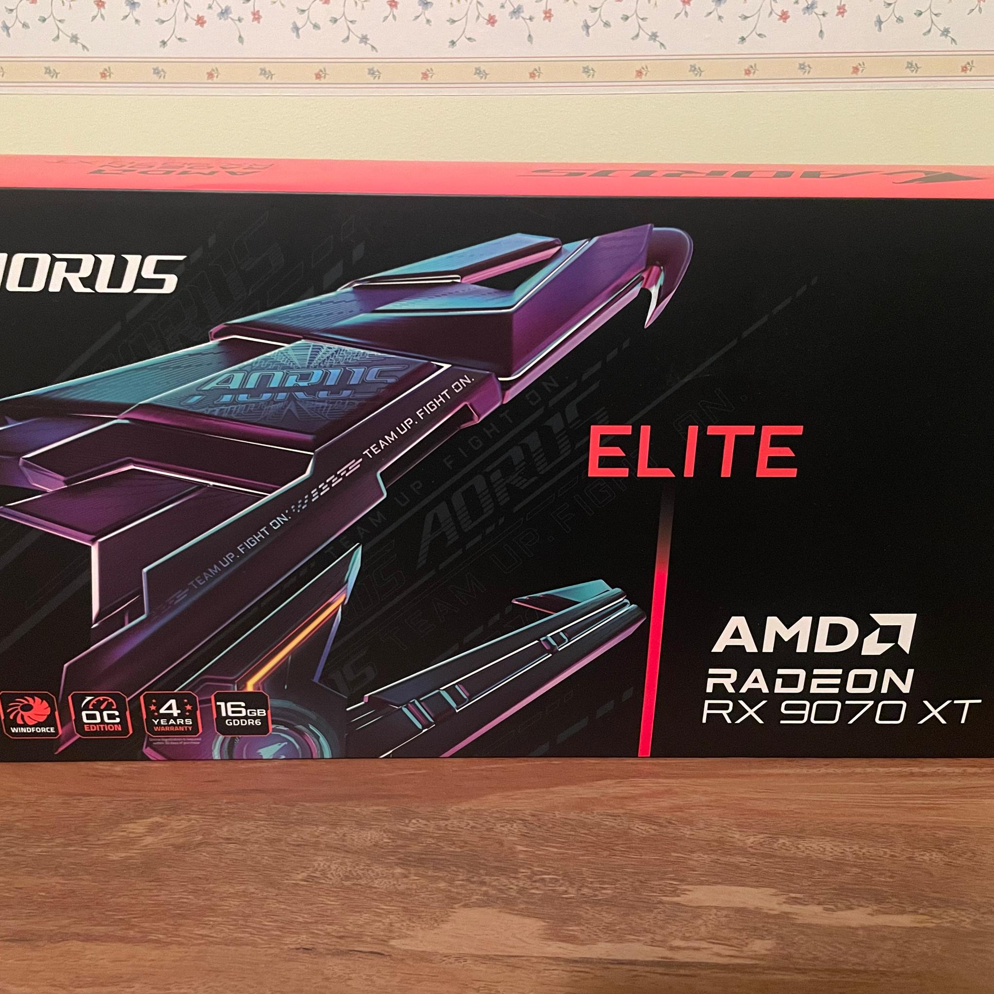 GIGABYTE AORUS Radeon RX 9070 XT ELITE 16G