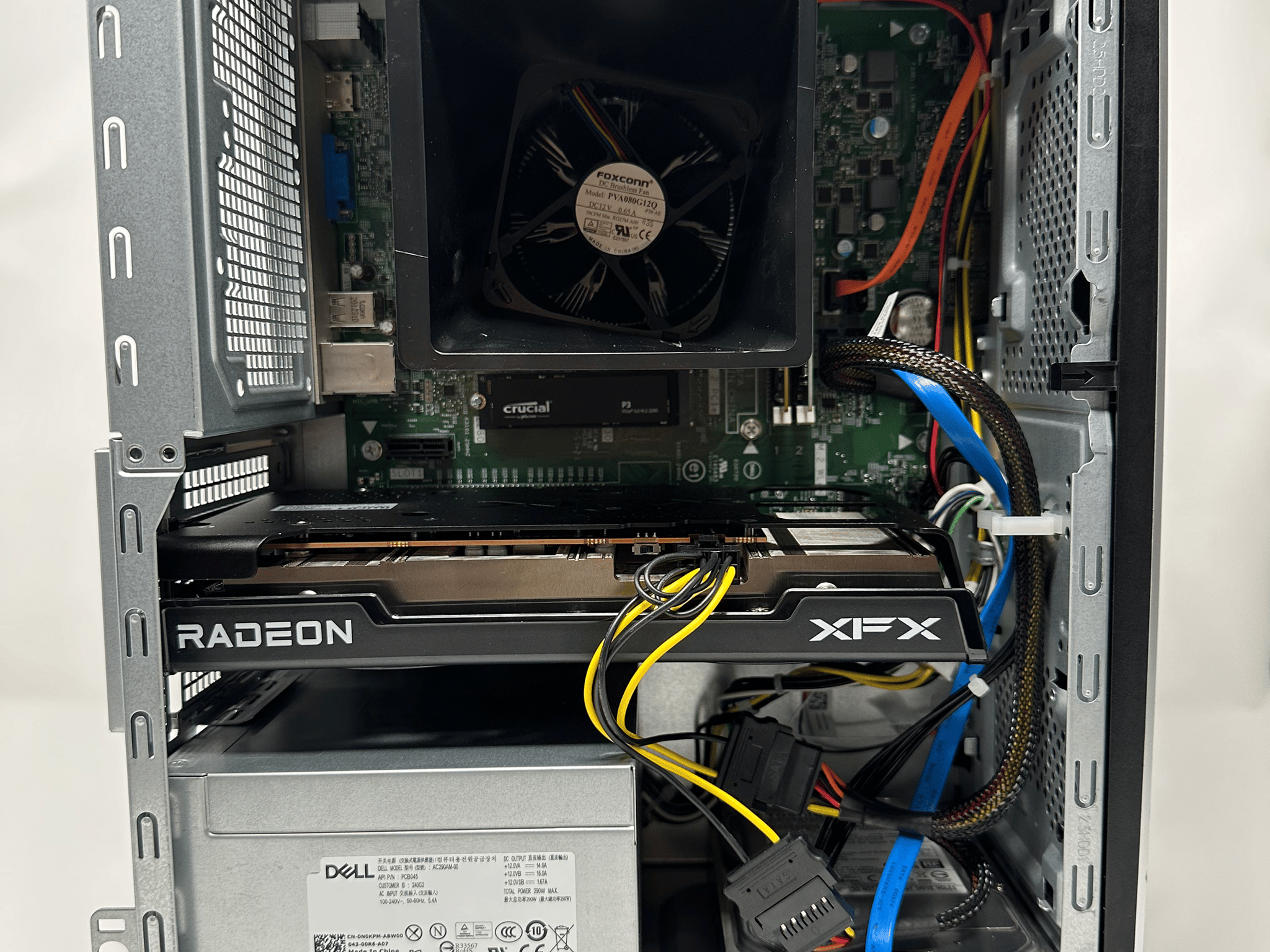Office PC turned Gaming i5-9400, XFX 6600 8gb gpu, 12gb ddr4 ram, 2tb combined storage.