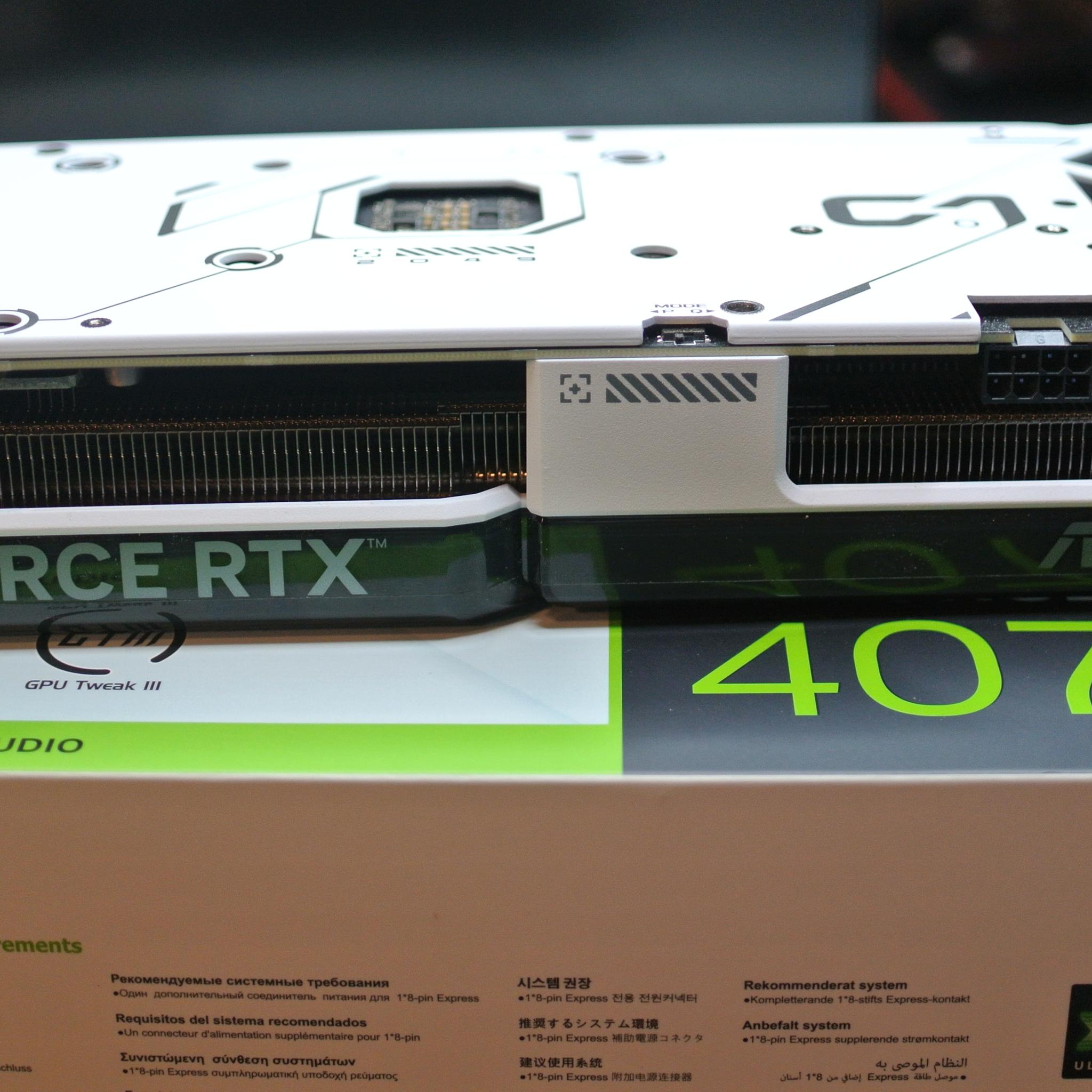 Asus DUAL OC GeForce RTX 4070 12GB GDDR6X Graphics Card White GPU